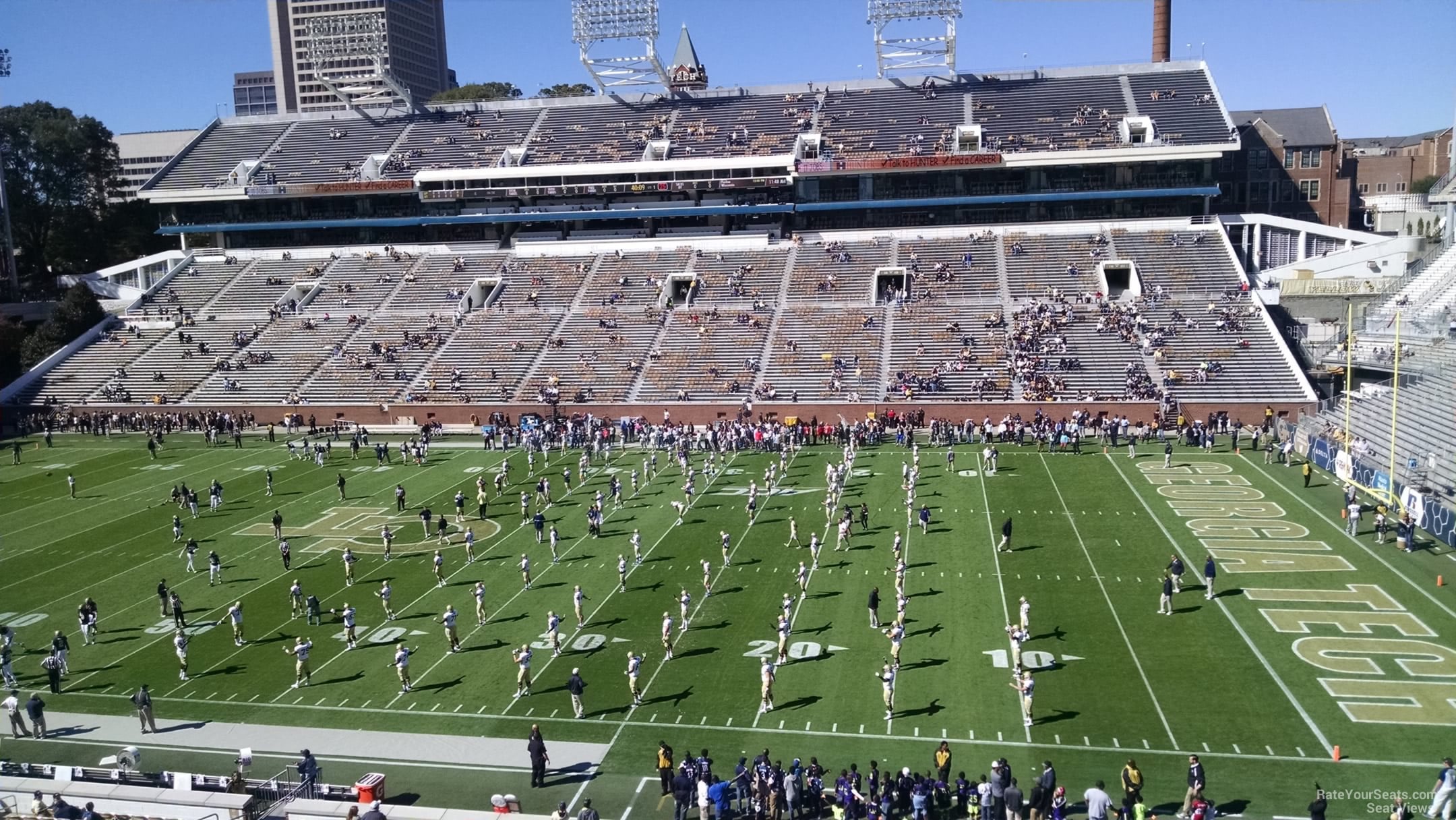 section 223, row 6 seat view  for football - bobby dodd stadium