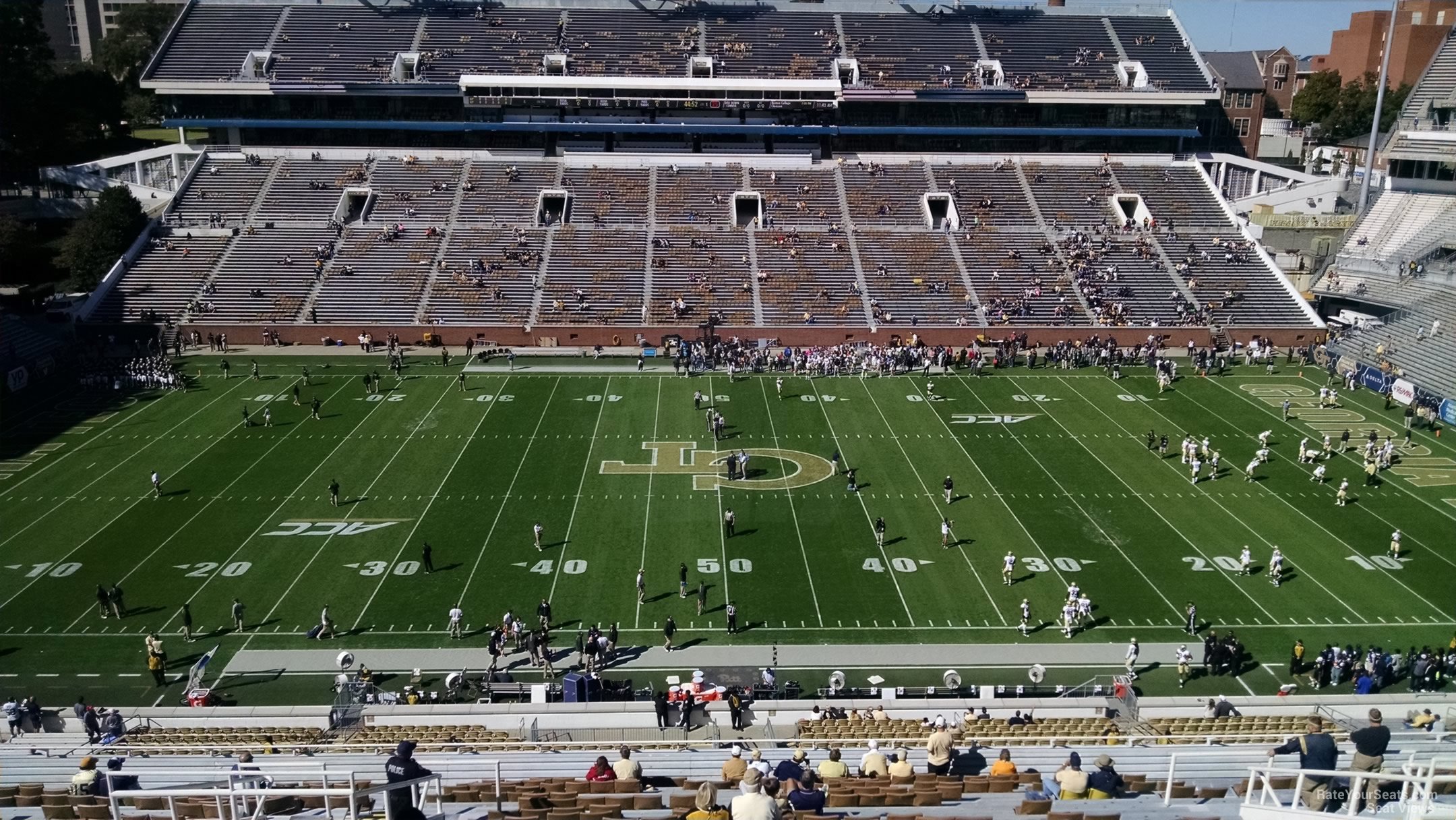 section 225, row 30 seat view  - bobby dodd stadium