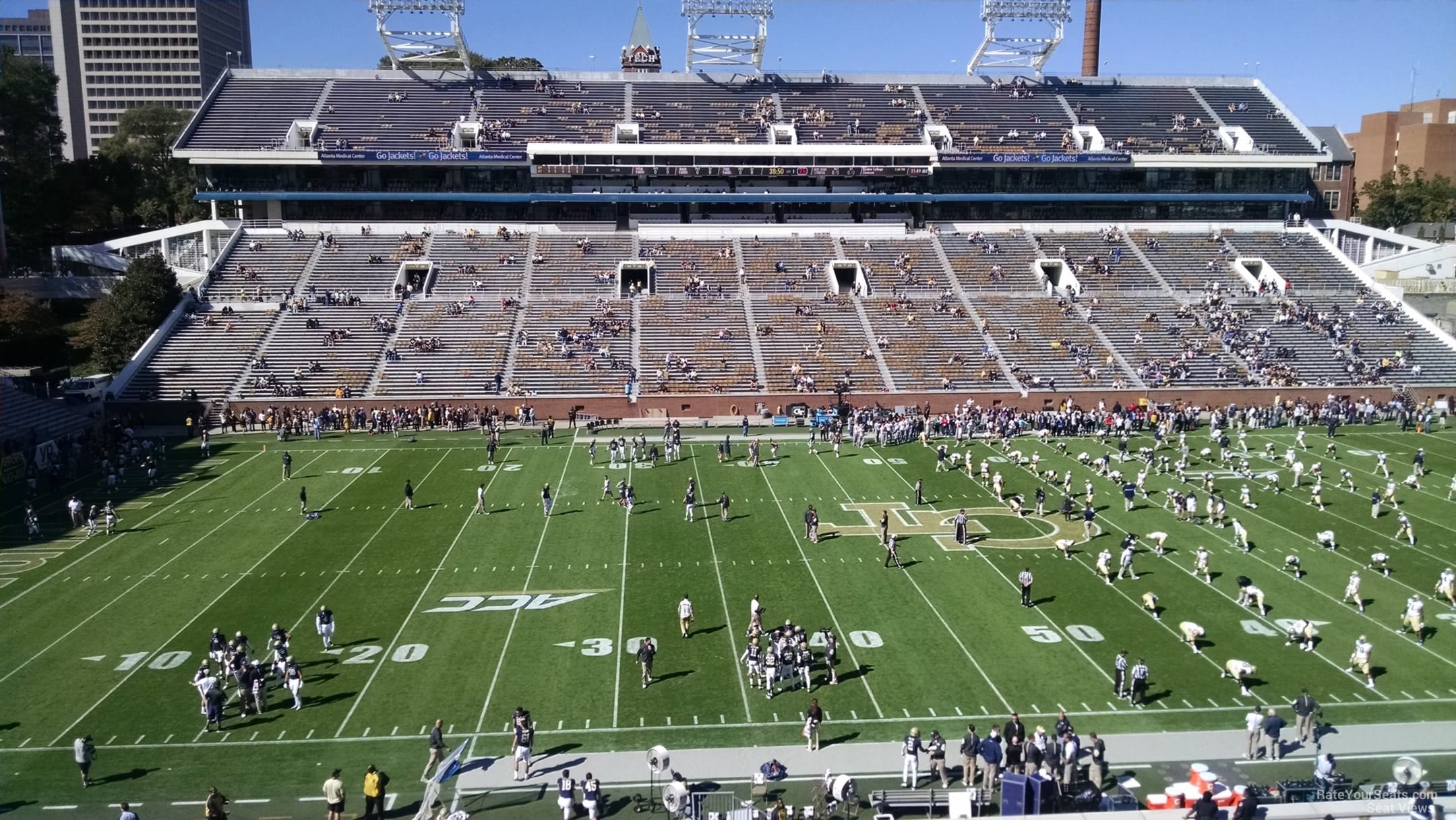 section 226, row 6 seat view  for football - bobby dodd stadium