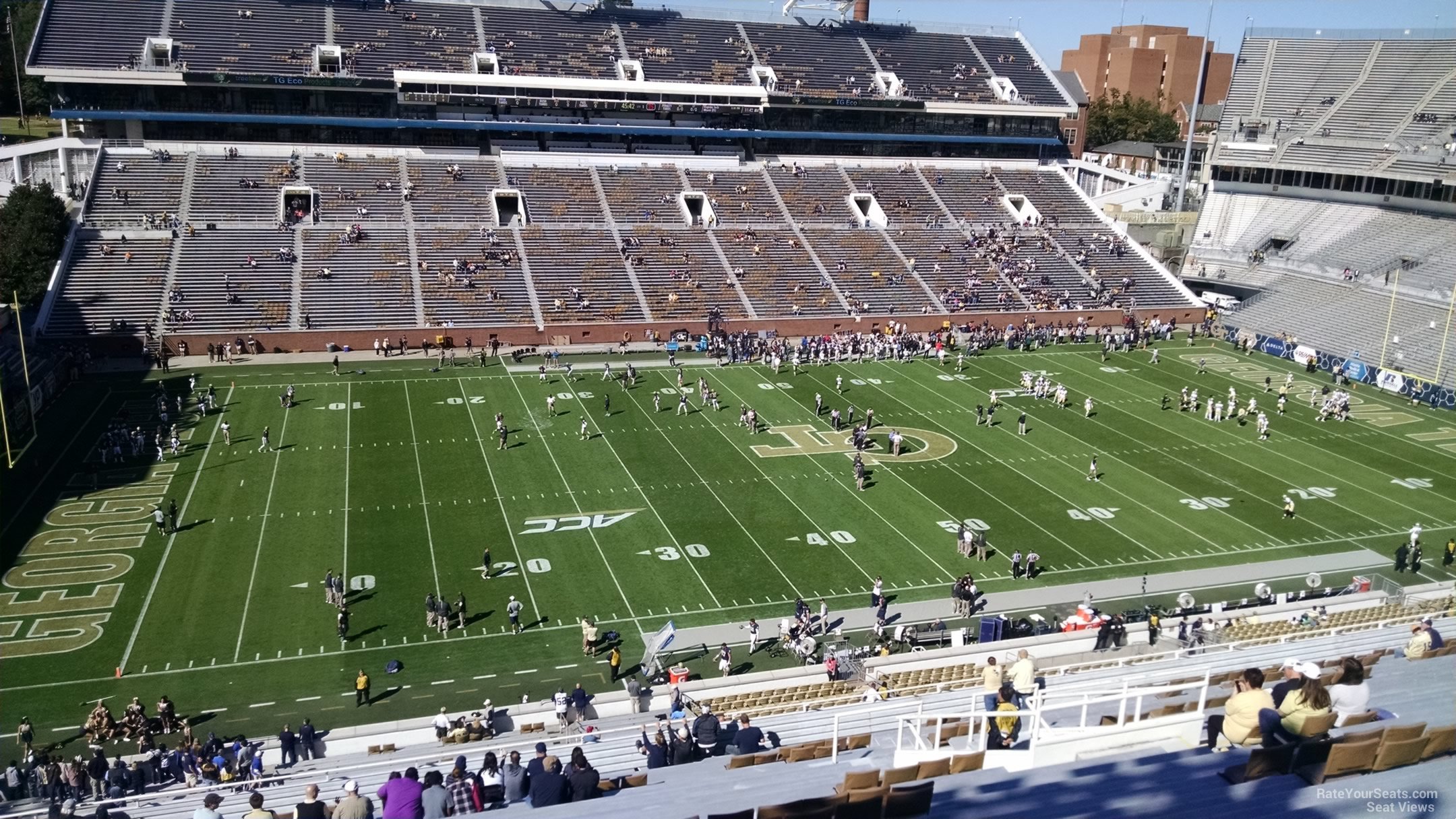 section 227, row 30 seat view  - bobby dodd stadium