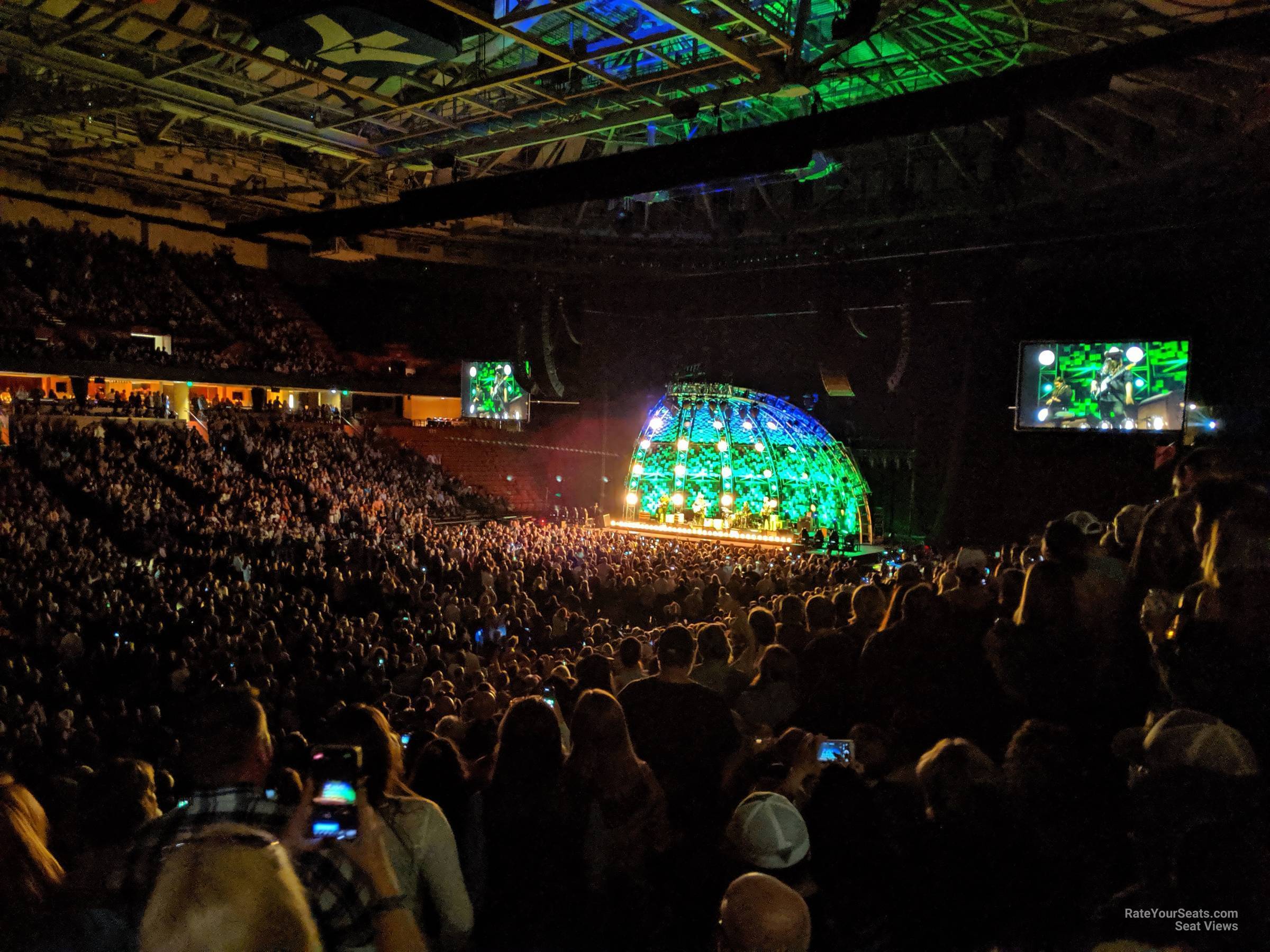 section 101, row p seat view  for concert - bon secours wellness arena