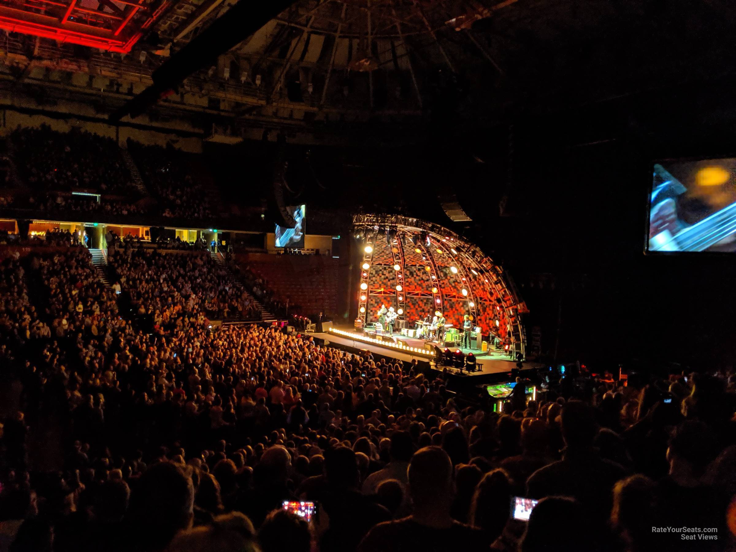 section 103, row p seat view  for concert - bon secours wellness arena