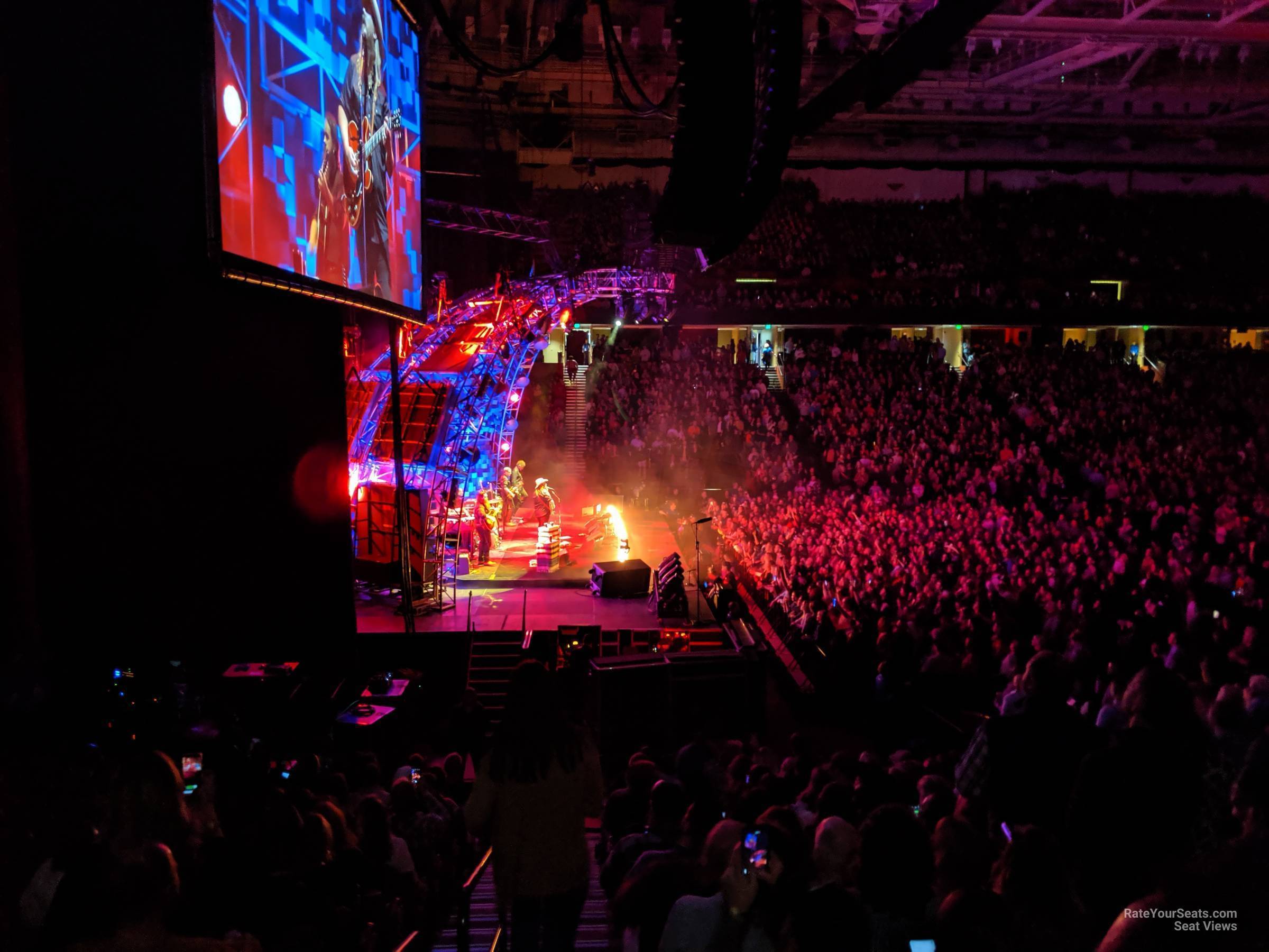 section 112, row p_2 seat view  for concert - bon secours wellness arena