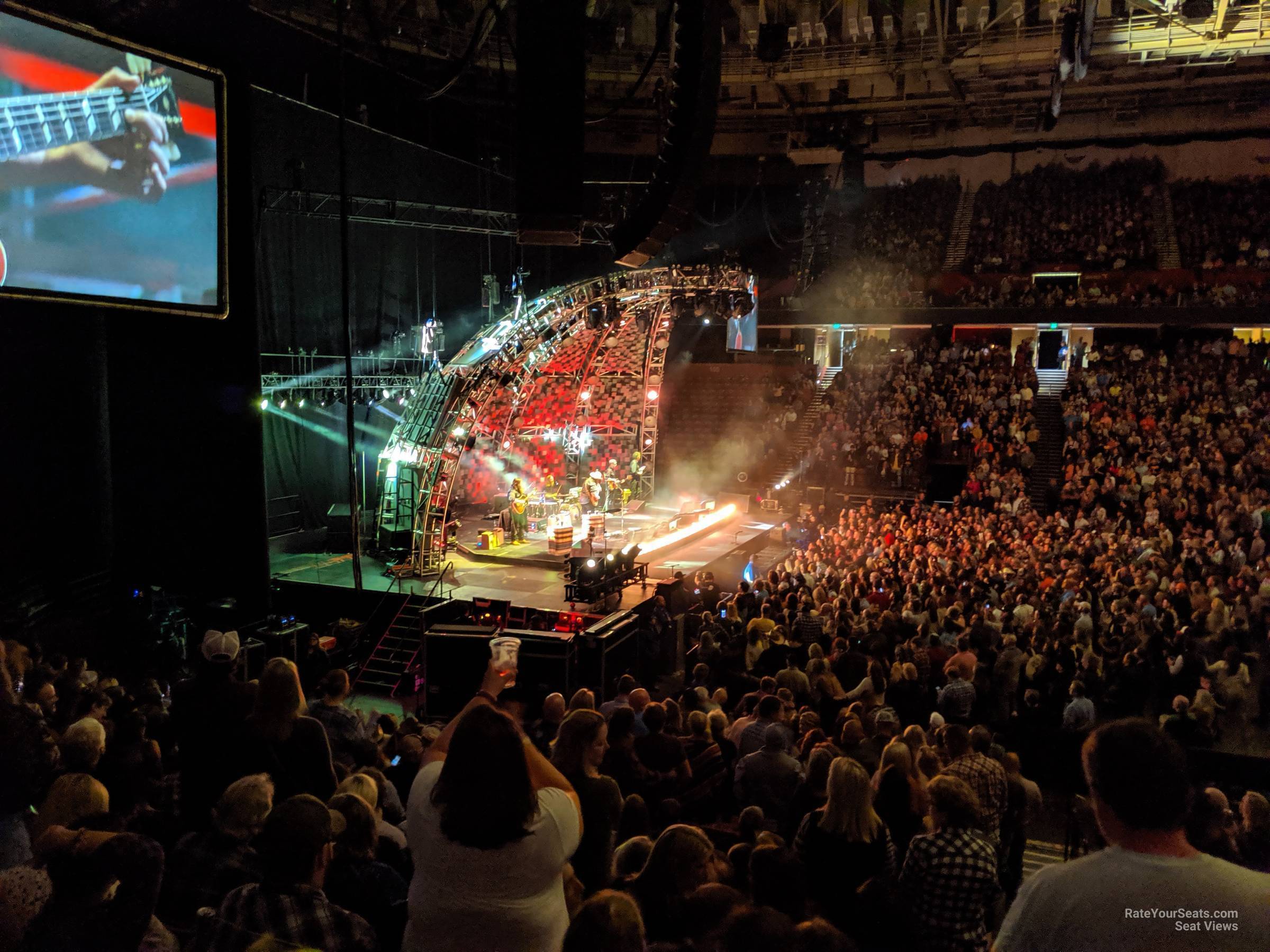 section 112, row p seat view  for concert - bon secours wellness arena