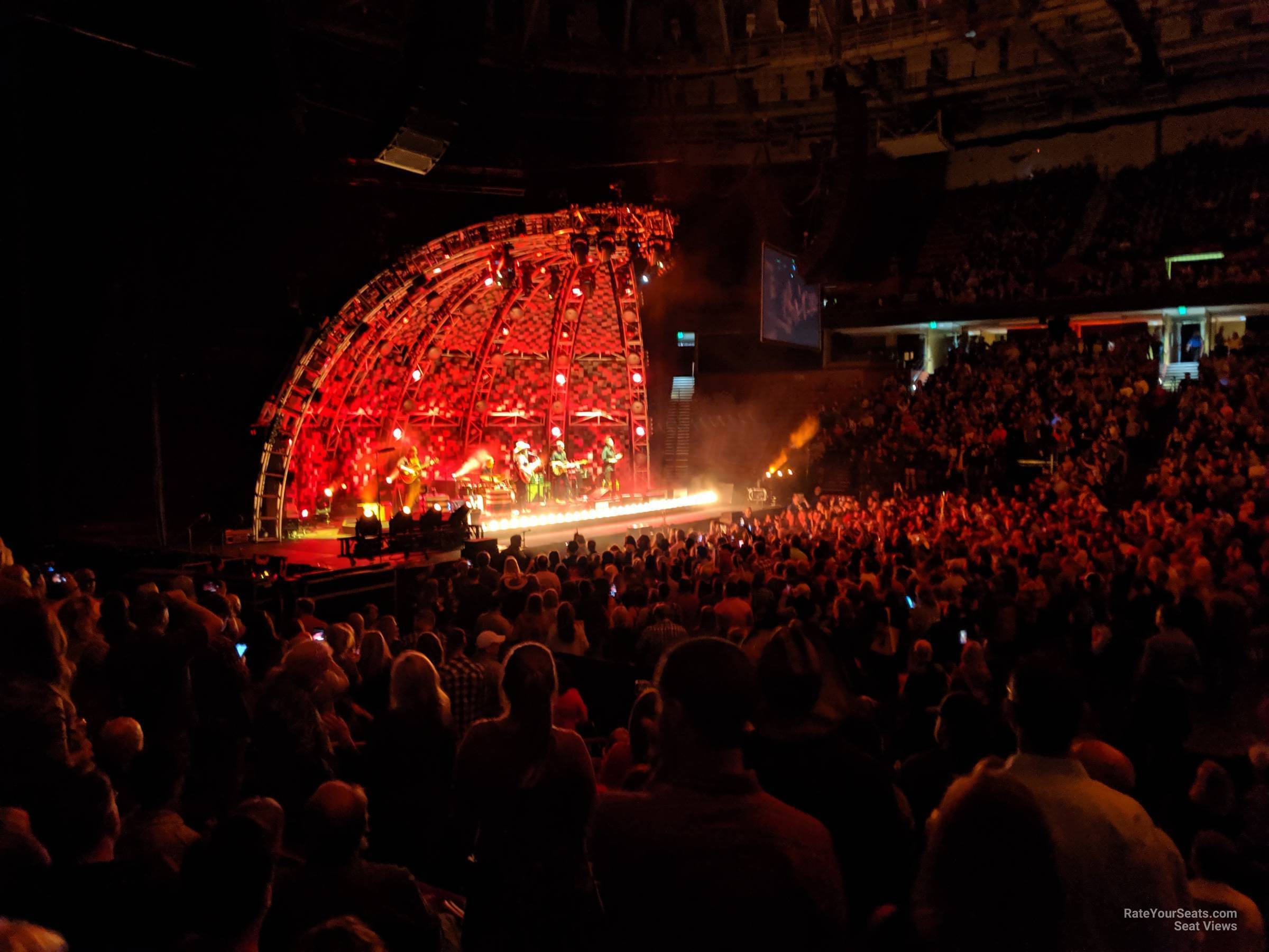 section 113, row e seat view  for concert - bon secours wellness arena