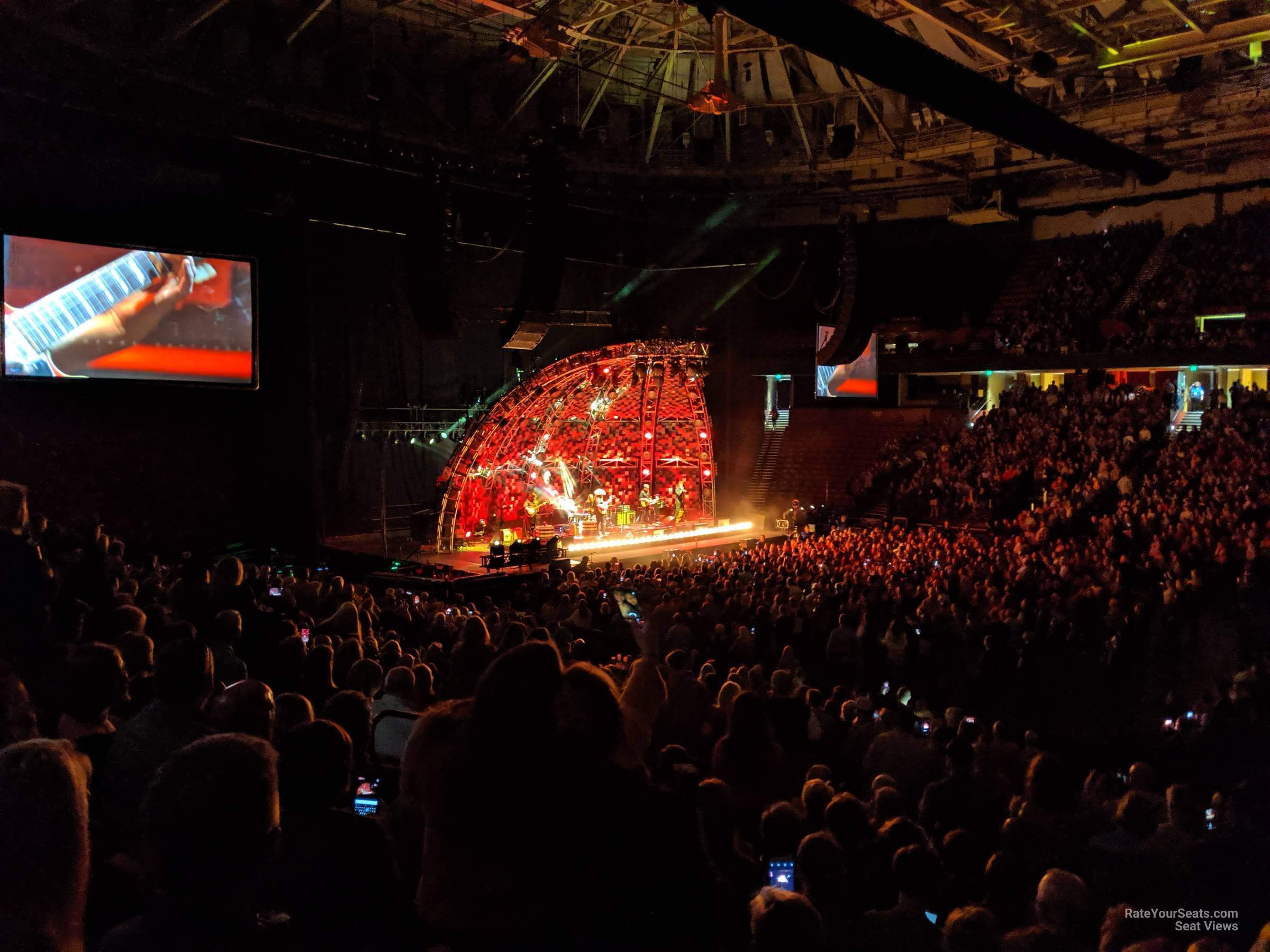 section 114, row p seat view  for concert - bon secours wellness arena