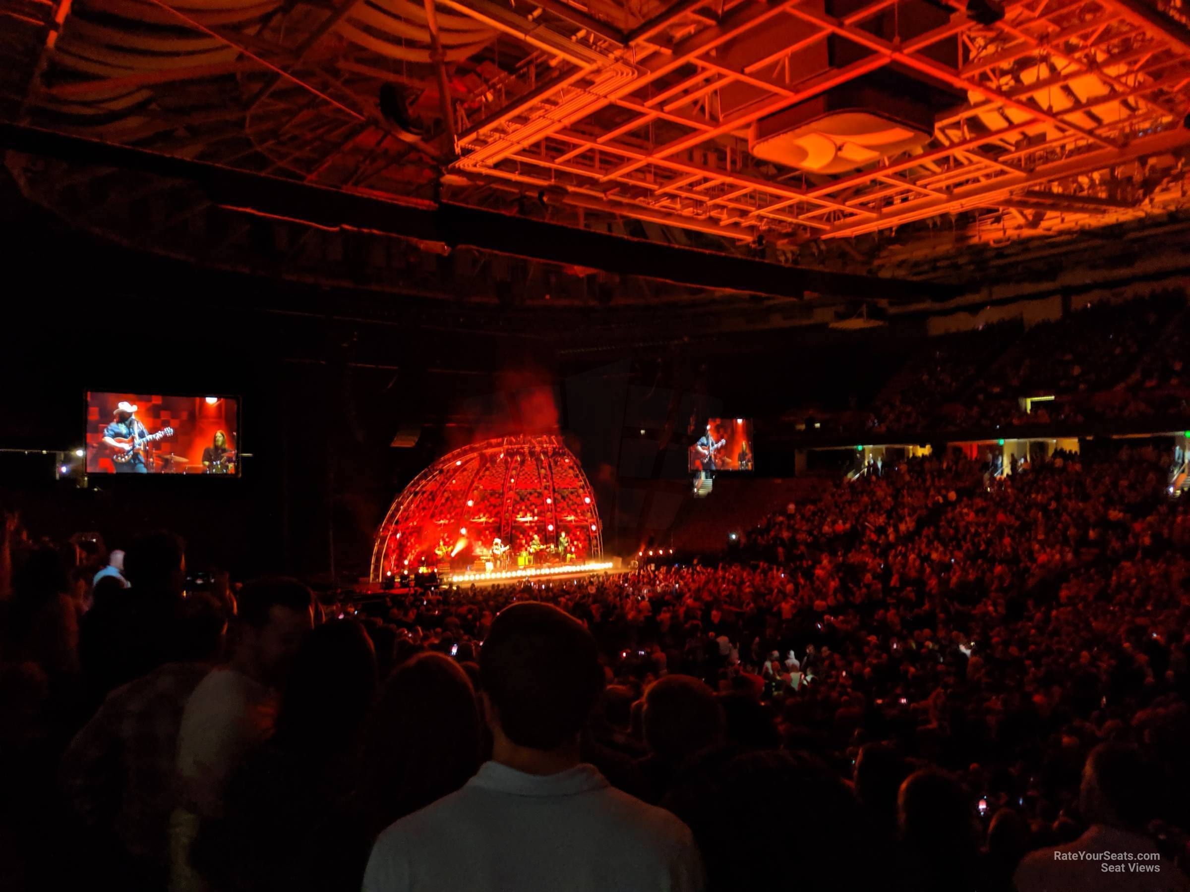 section 116, row p seat view  for concert - bon secours wellness arena