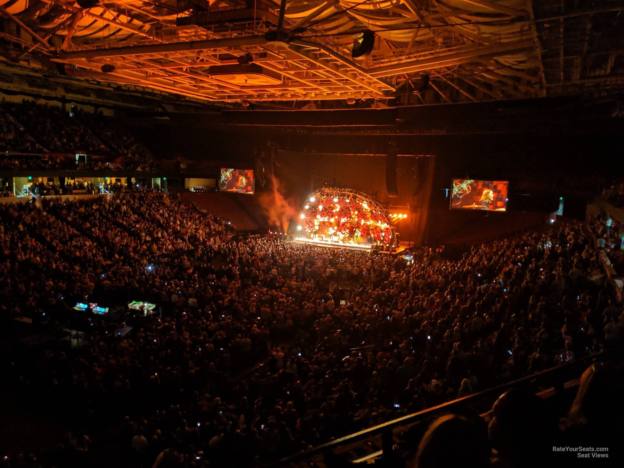 section 200, row b_2 seat view  for concert - bon secours wellness arena