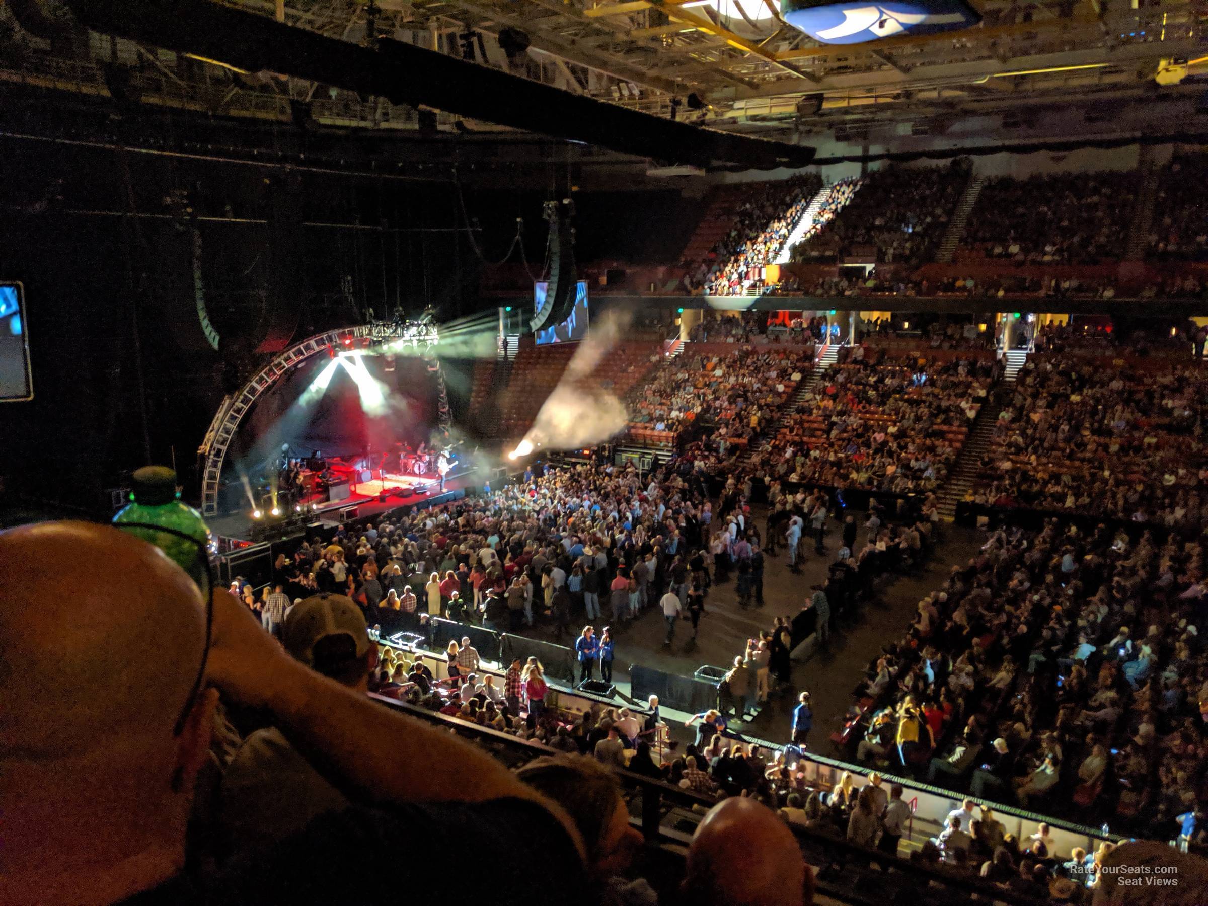 section 221, row b seat view  for concert - bon secours wellness arena