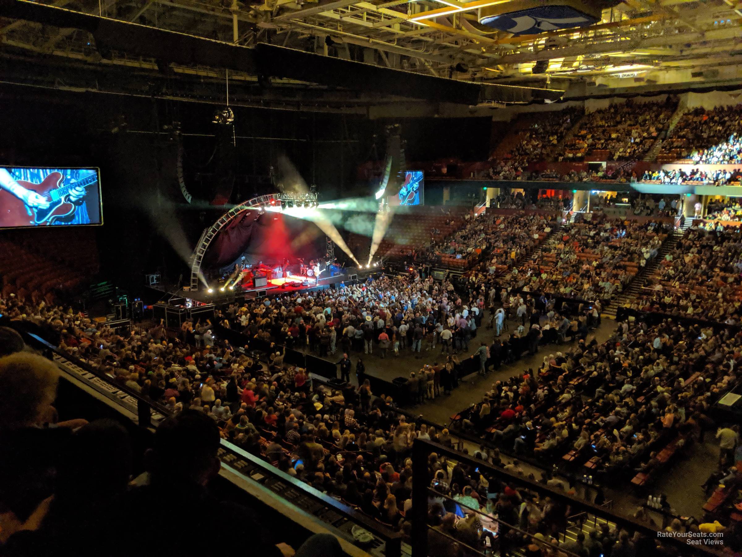 section 222, row b seat view  for concert - bon secours wellness arena