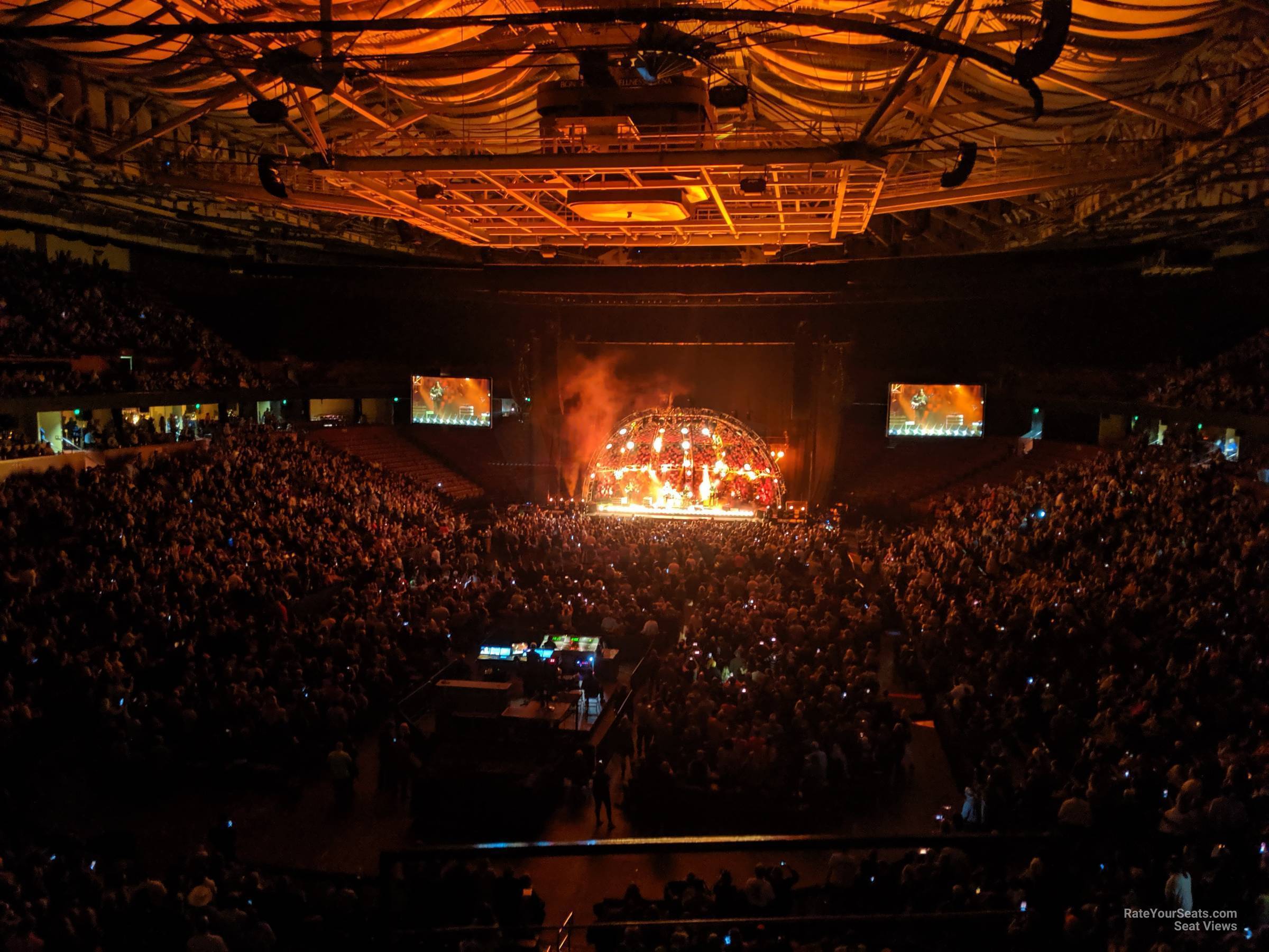 section 231, row c seat view  for concert - bon secours wellness arena