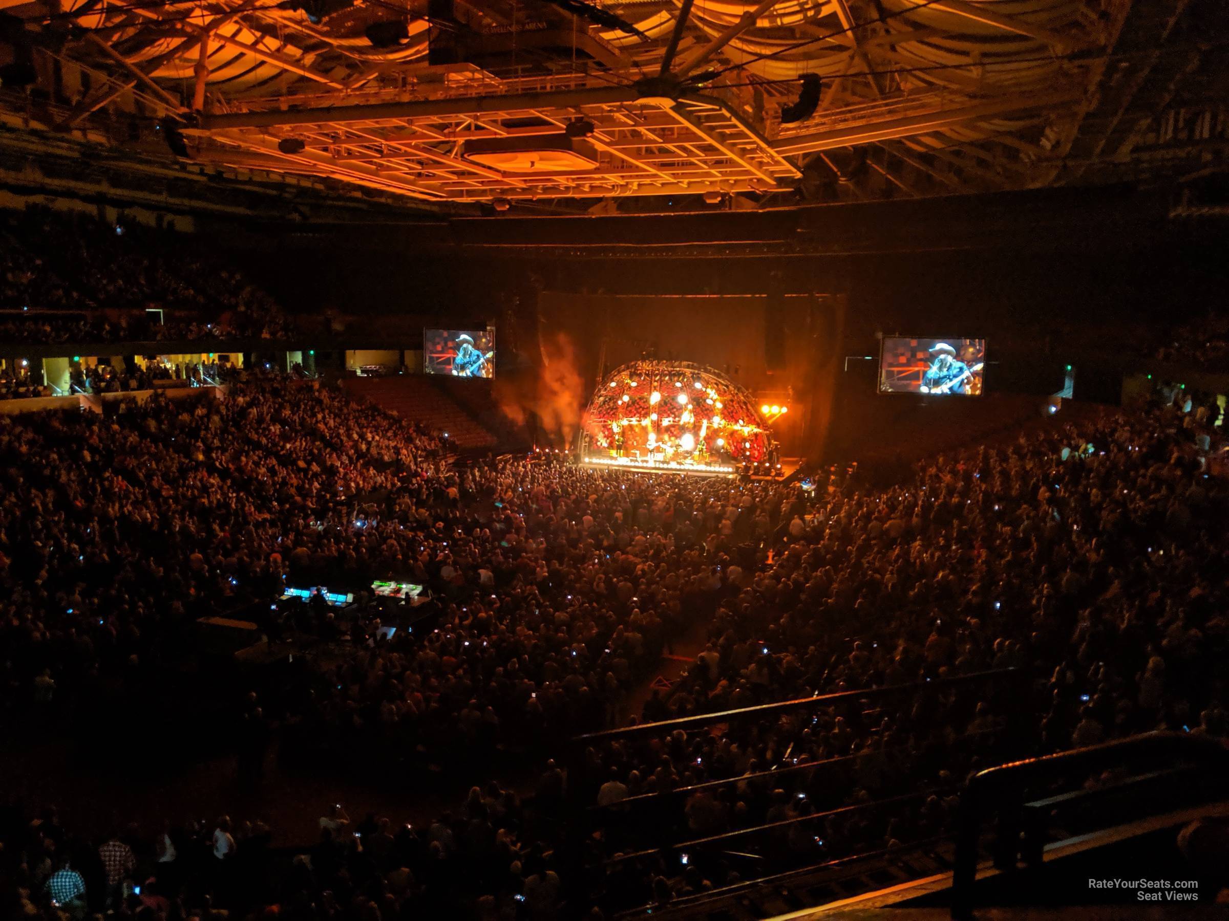 section 233, row b_2 seat view  for concert - bon secours wellness arena