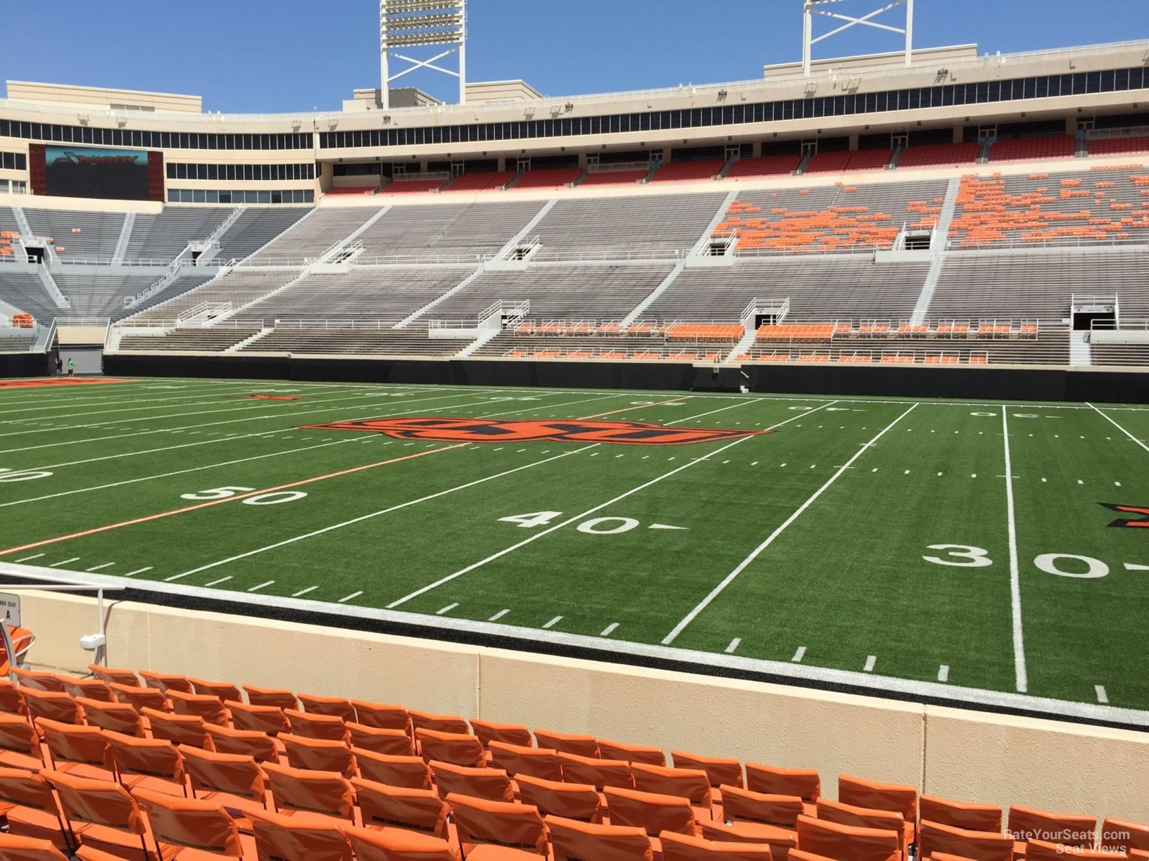 section 103, row 10 seat view  - boone pickens stadium