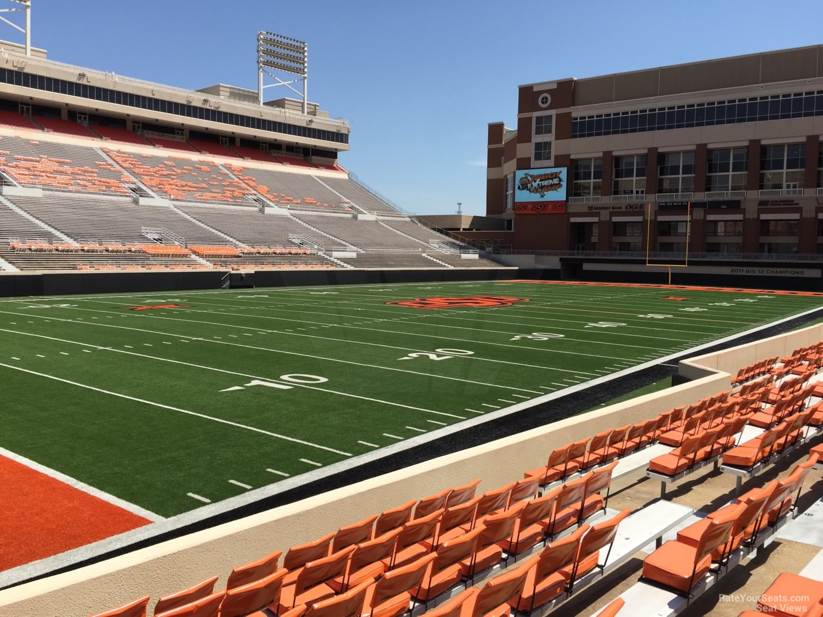 section 108, row 10 seat view  - boone pickens stadium
