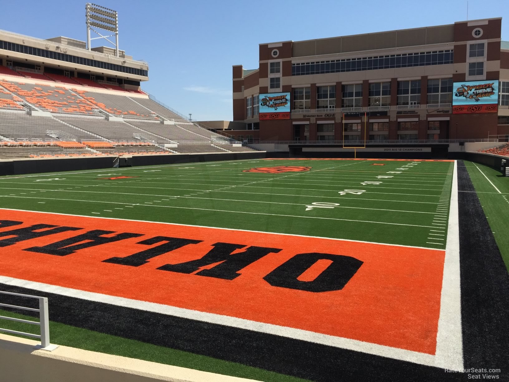 section 109, row 4 seat view  - boone pickens stadium