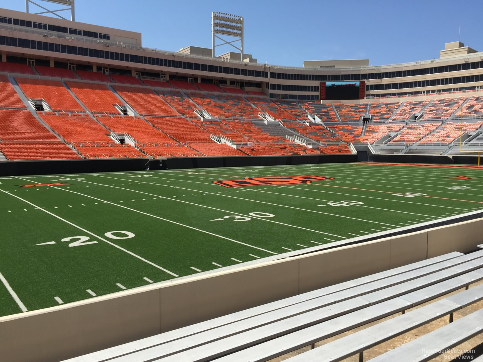 section 119, row 10 seat view  - boone pickens stadium