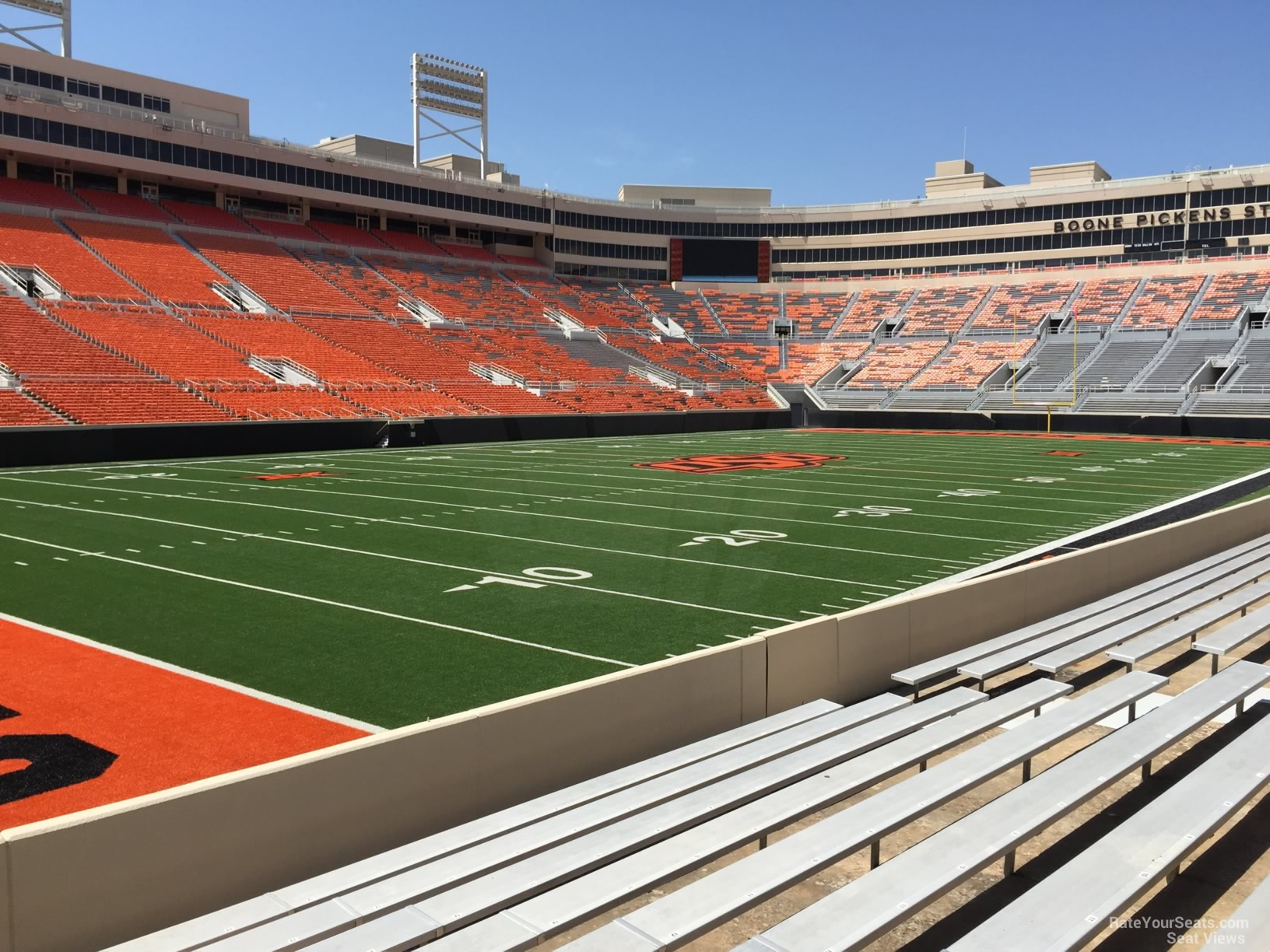 section 120, row 10 seat view  - boone pickens stadium