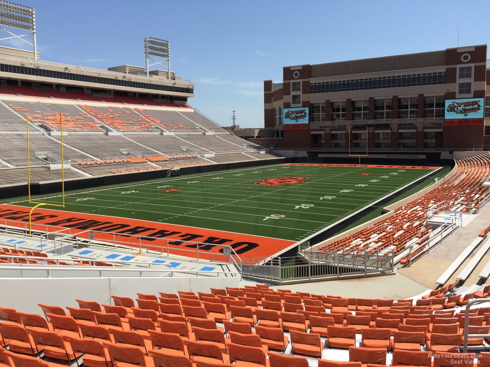 section 212, row 20 seat view  - boone pickens stadium