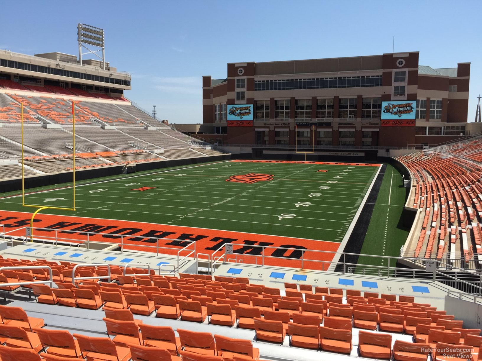 section 213, row 20 seat view  - boone pickens stadium