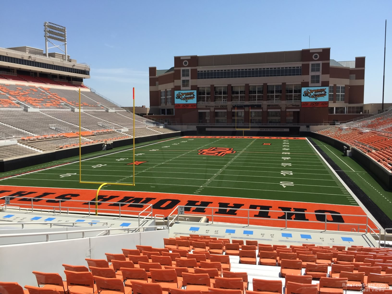 section 119, row 20 seat view  for football - boone pickens stadium