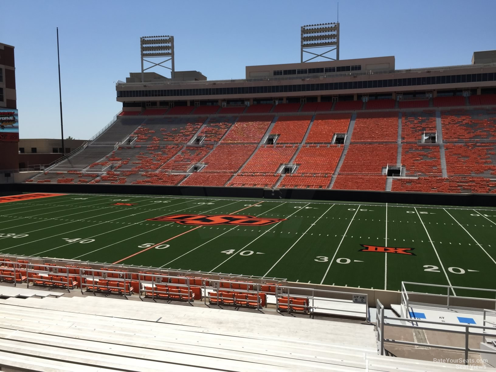 section 224, row 20 seat view  - boone pickens stadium