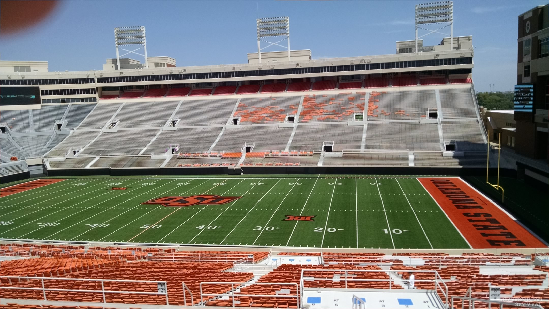 section 303, row 19 seat view  - boone pickens stadium