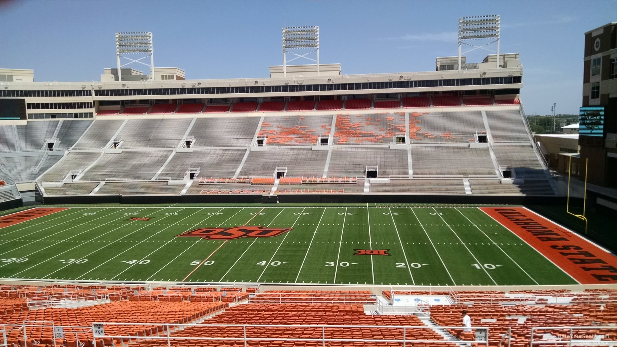 section 304, row 19 seat view  - boone pickens stadium