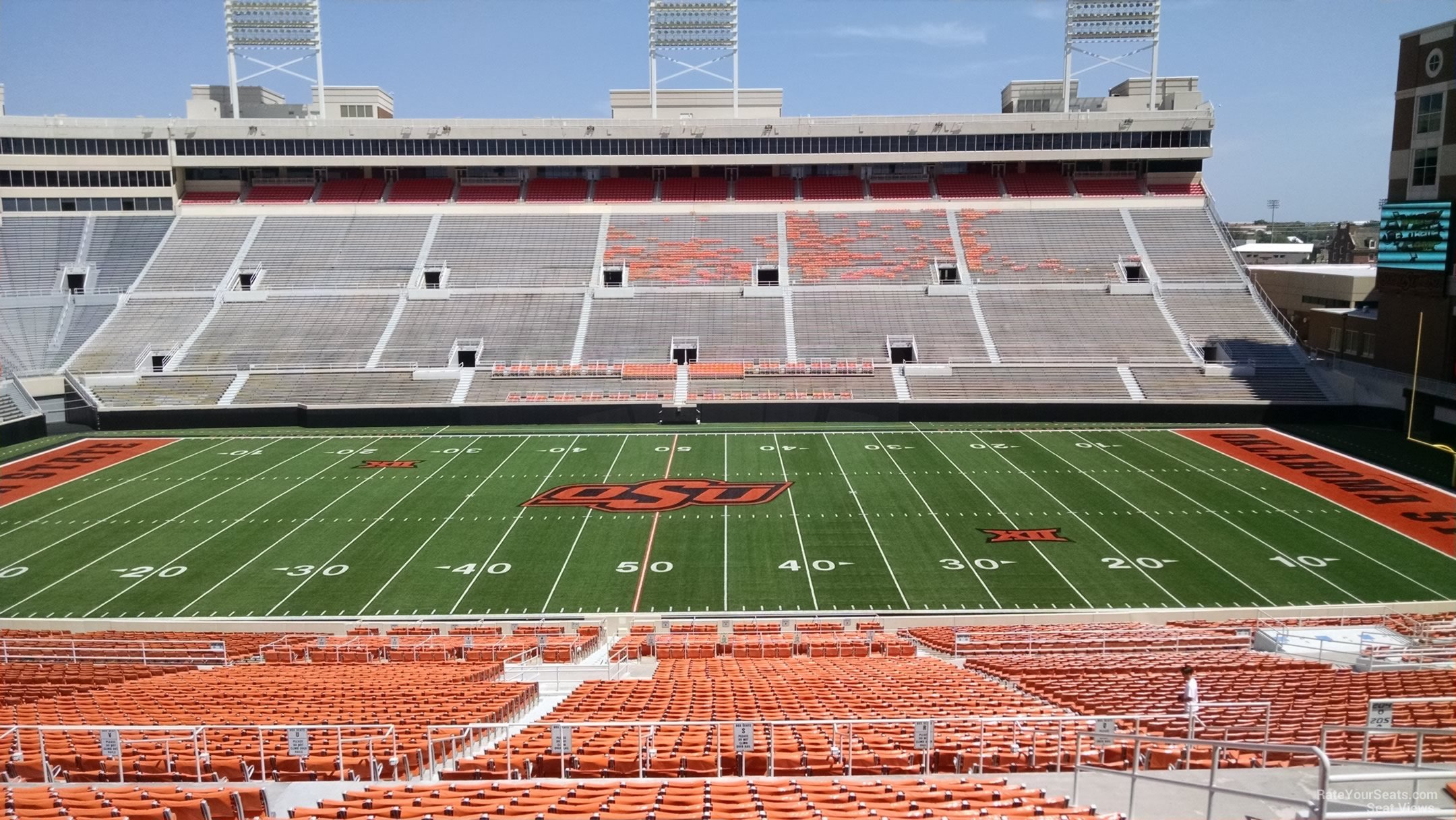 section 305, row 19 seat view  - boone pickens stadium