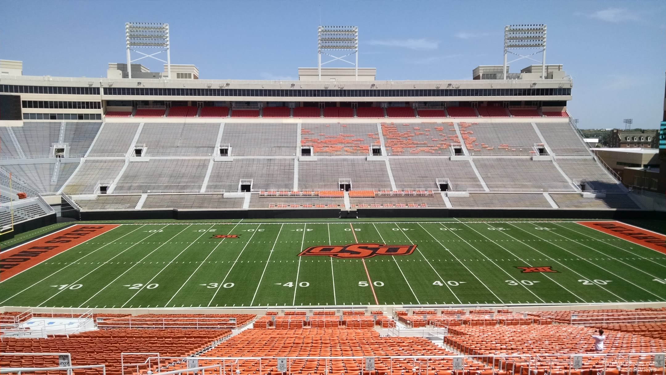 section 306, row 19 seat view  - boone pickens stadium