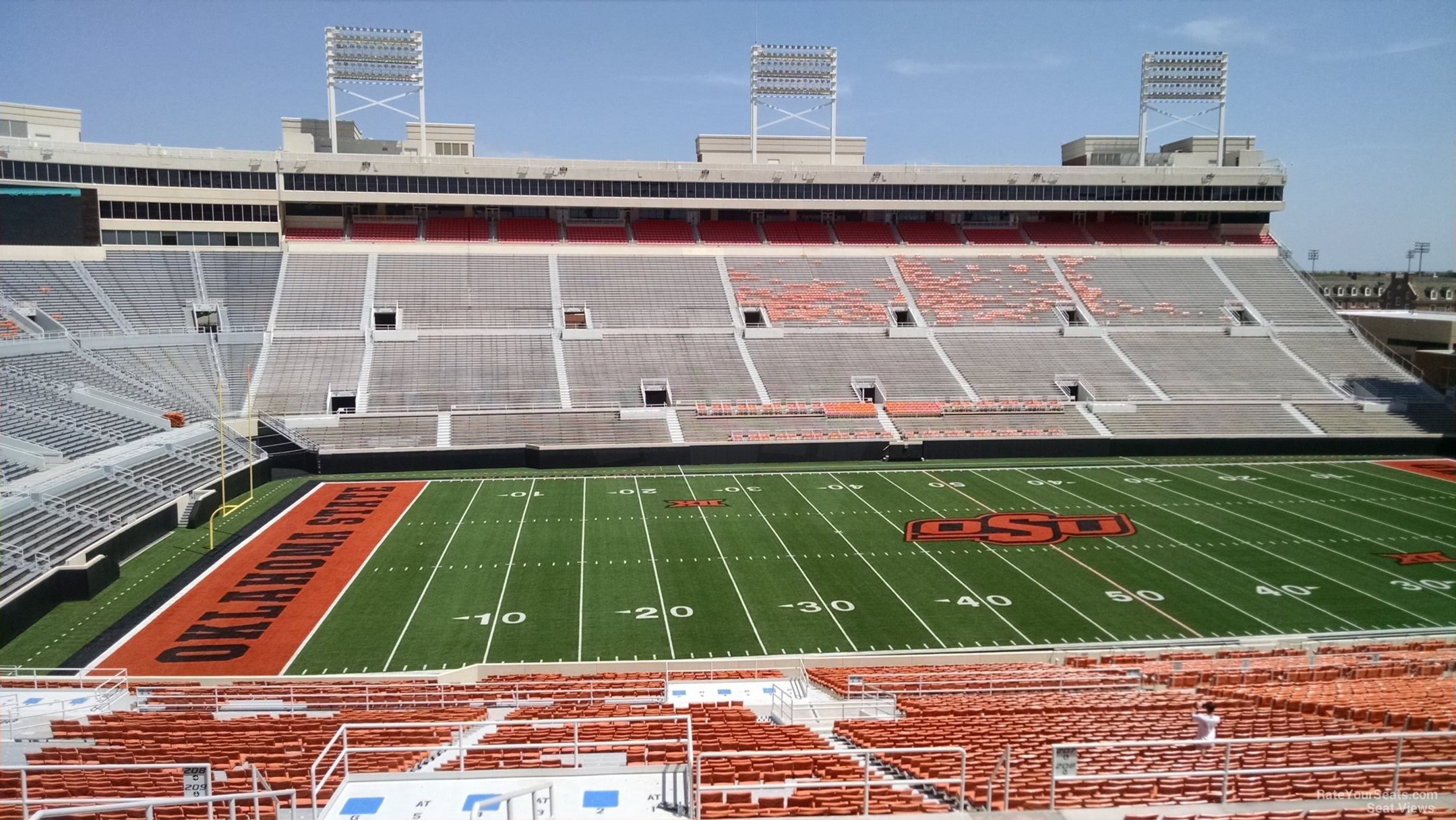 section 308, row 19 seat view  - boone pickens stadium