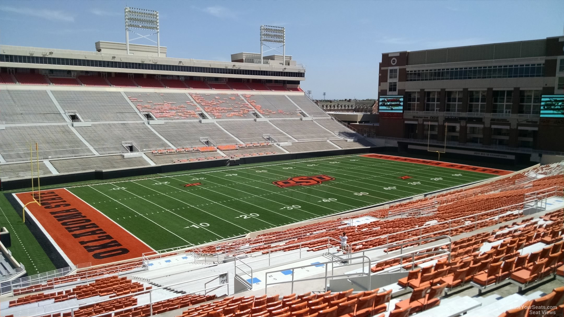 section 310, row 19 seat view  - boone pickens stadium