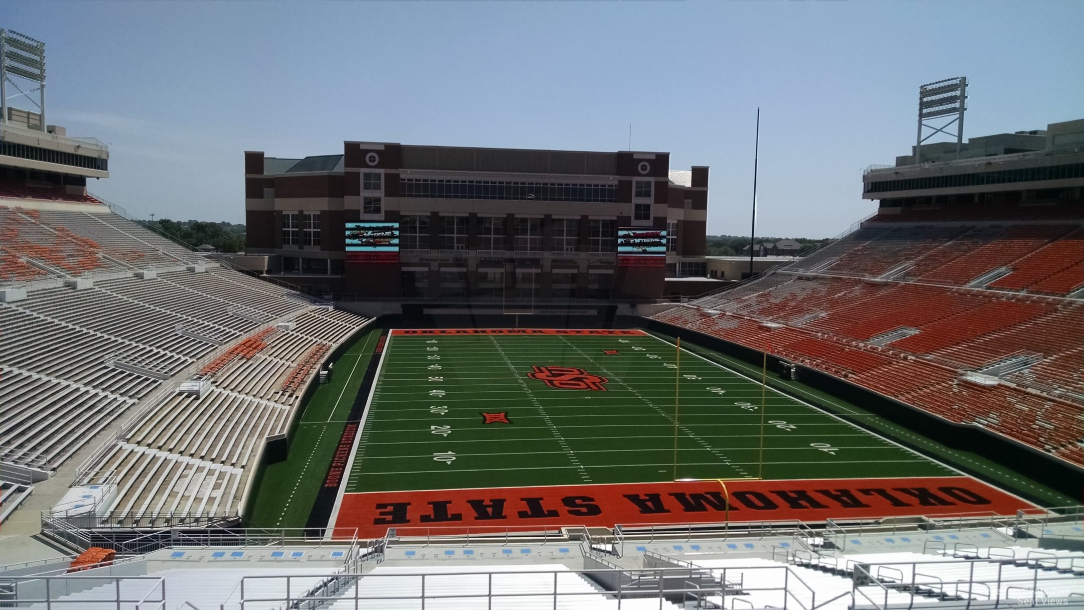 section 321, row 19 seat view  - boone pickens stadium