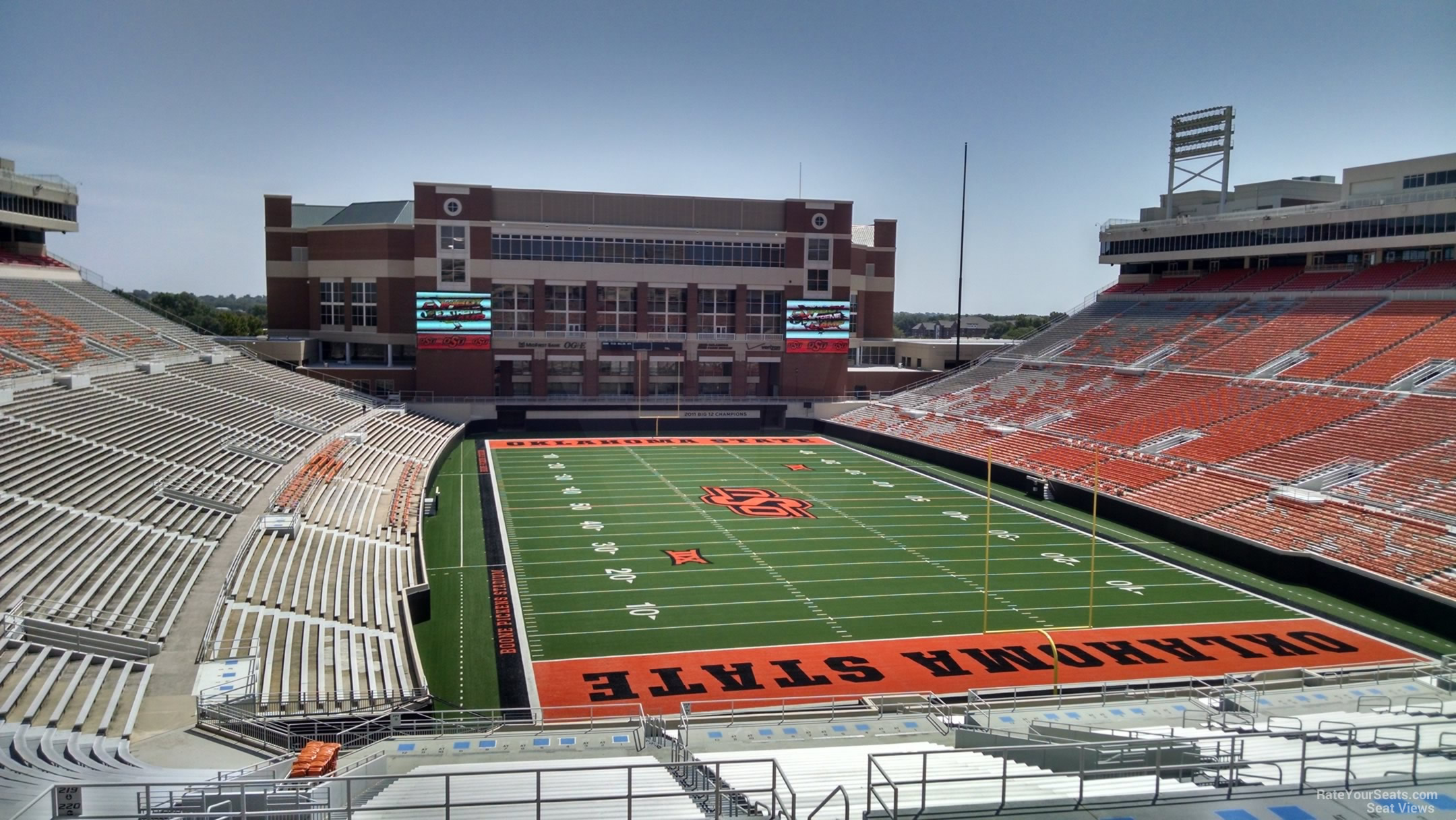 section 322, row 19 seat view  - boone pickens stadium