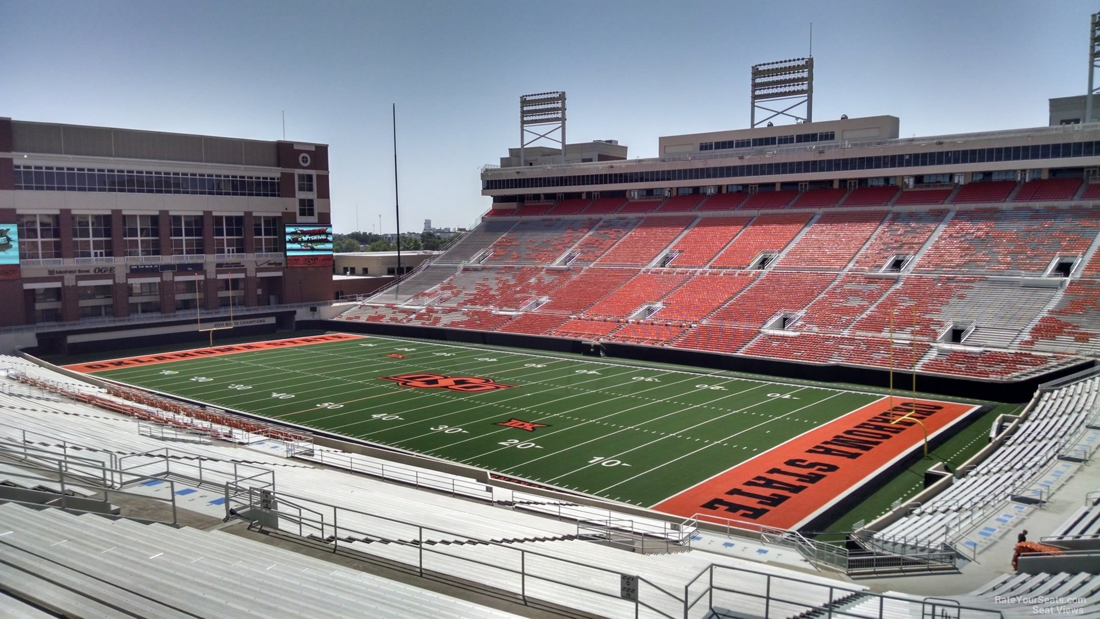 section 327, row 19 seat view  - boone pickens stadium