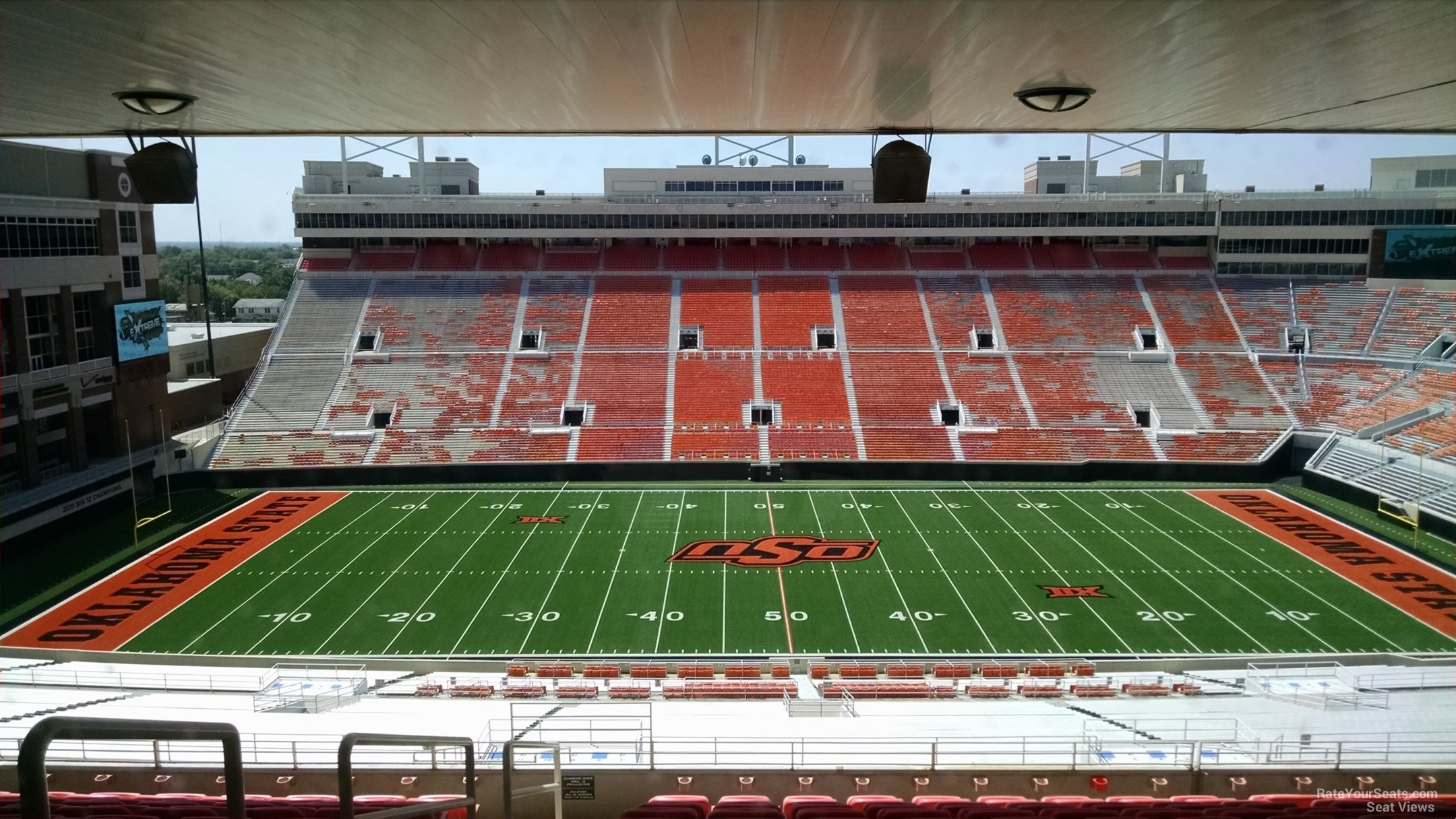 section 558 seat view  for football - boone pickens stadium