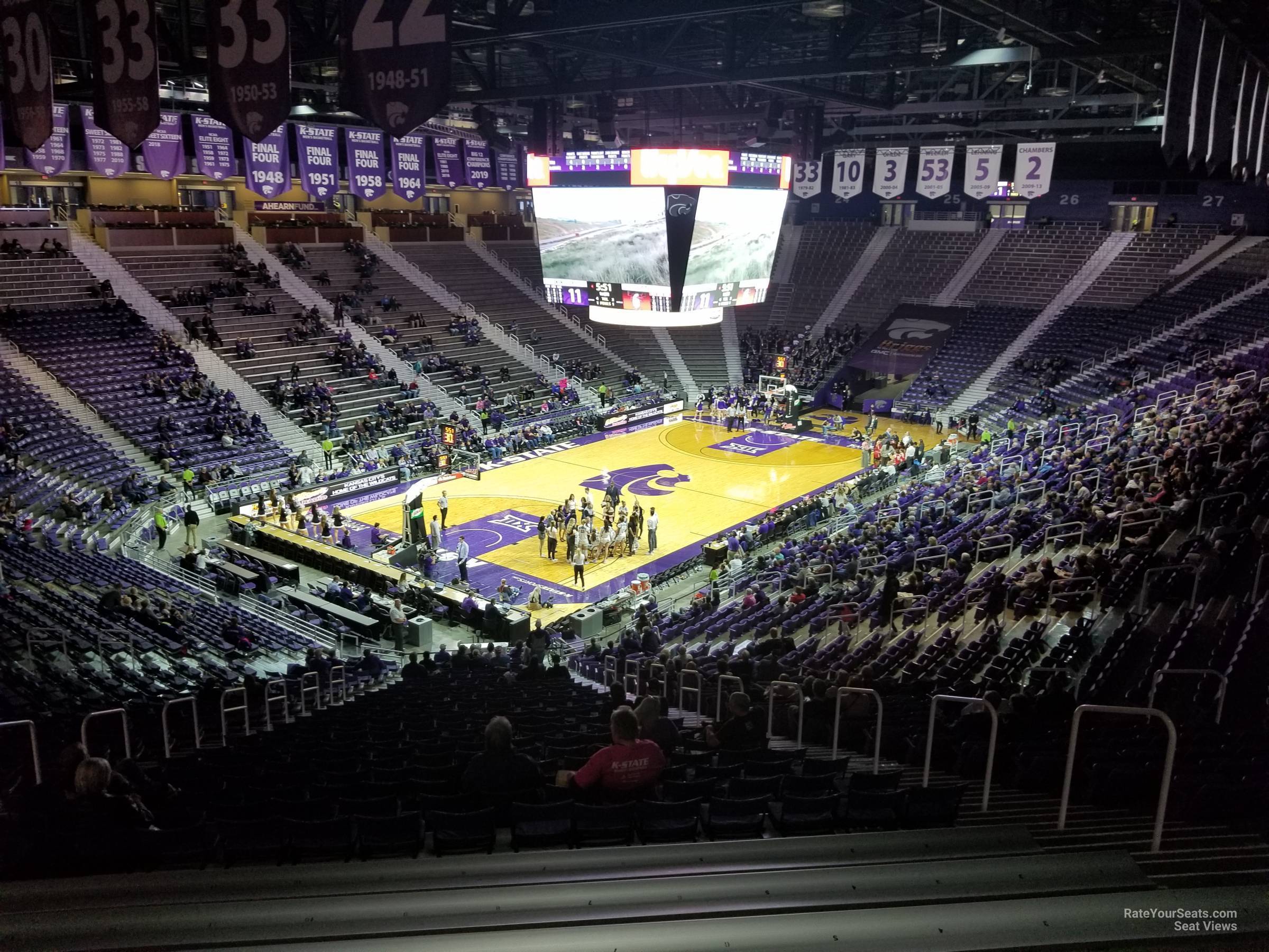 section 10, row 33 seat view  - bramlage coliseum