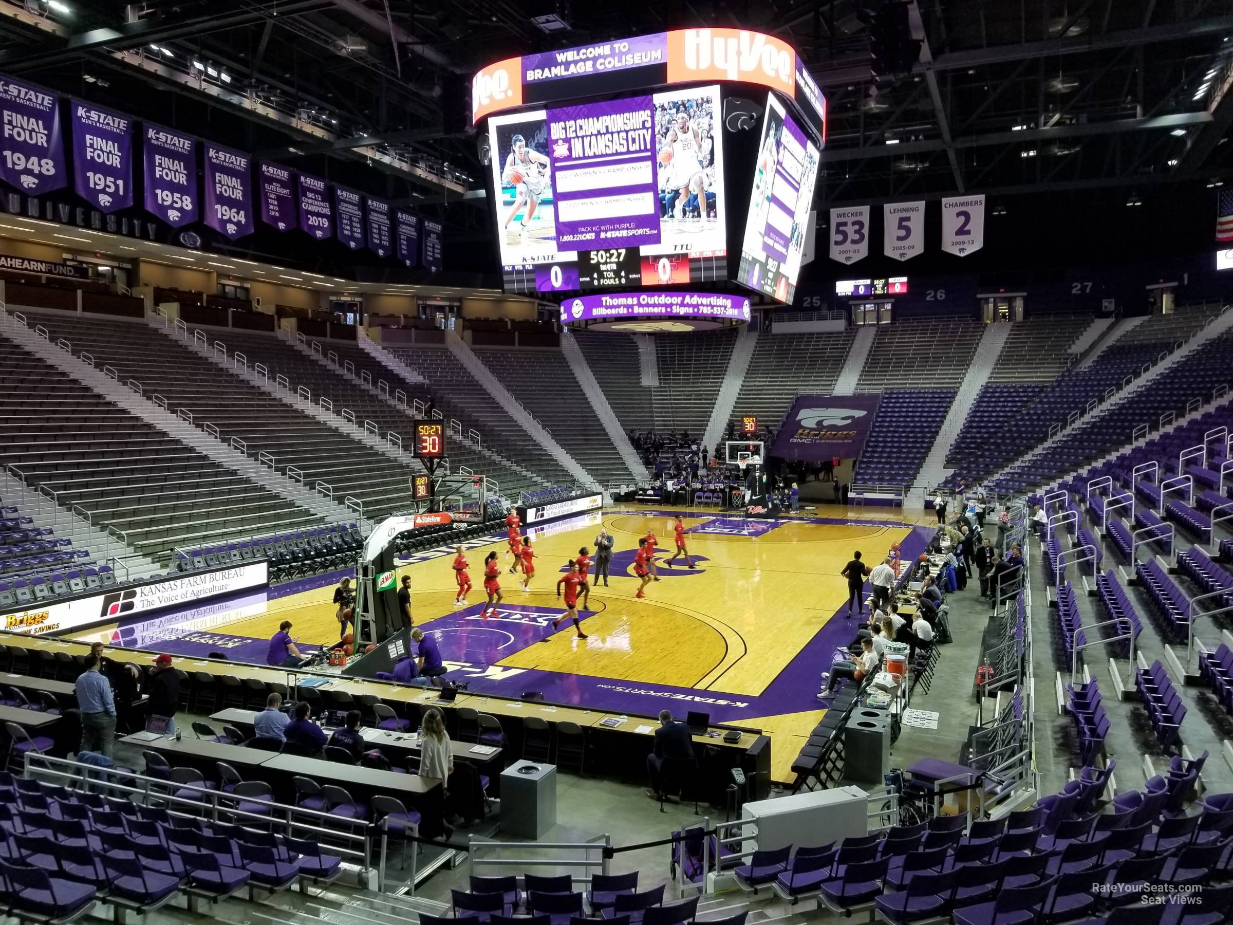 section 11, row 11 seat view  - bramlage coliseum