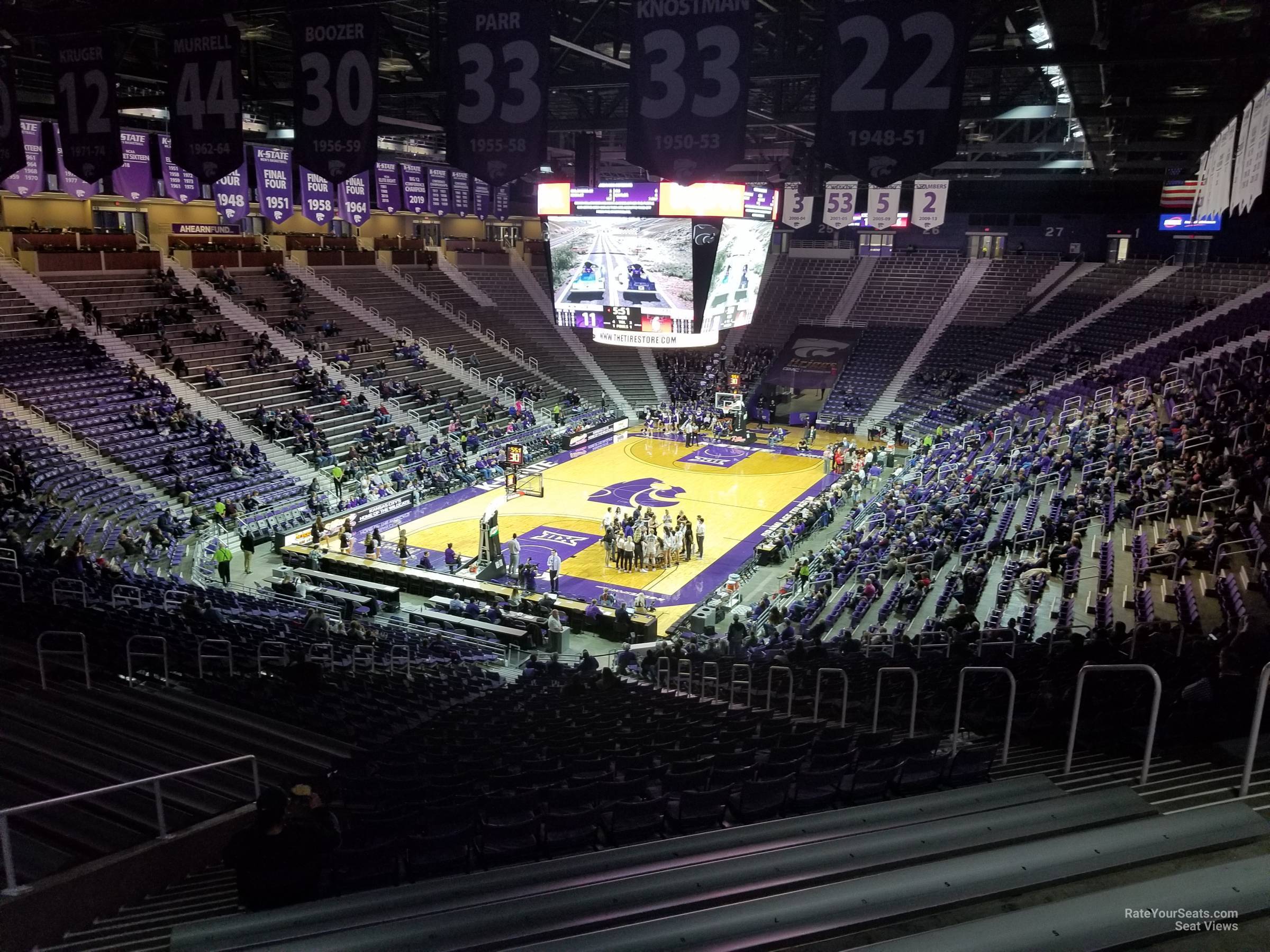 section 11, row 33 seat view  - bramlage coliseum