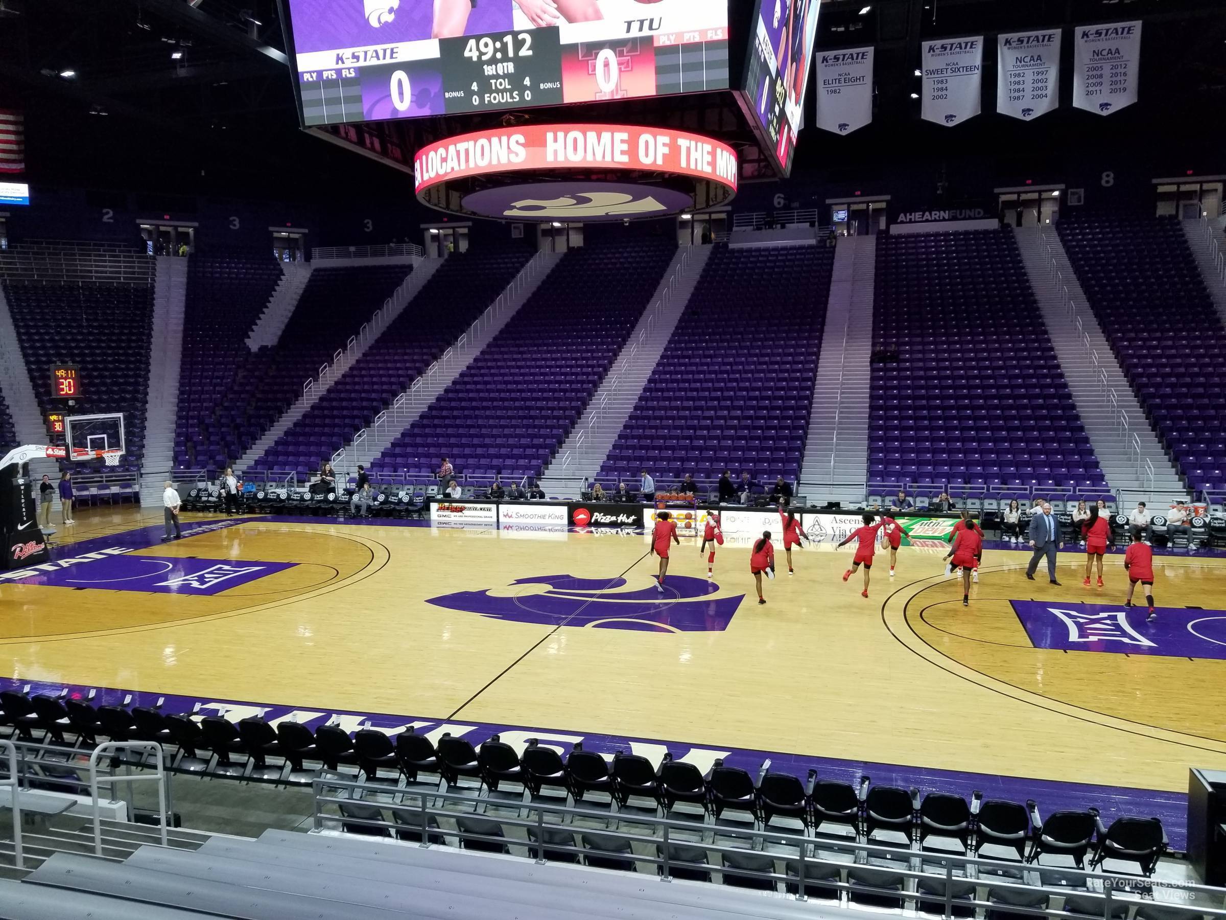 section 19, row 11 seat view  - bramlage coliseum