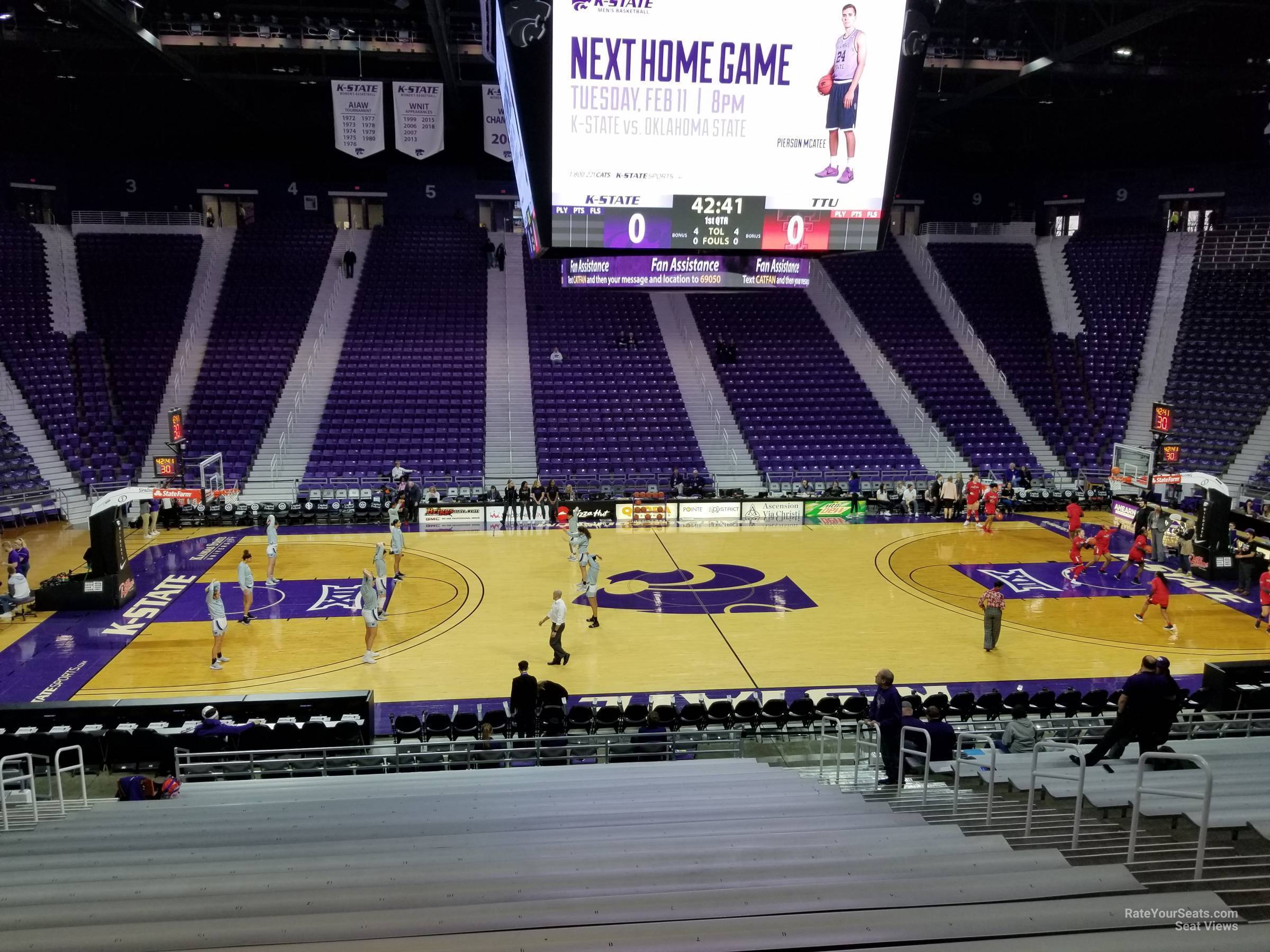 section 20, row 21 seat view  - bramlage coliseum