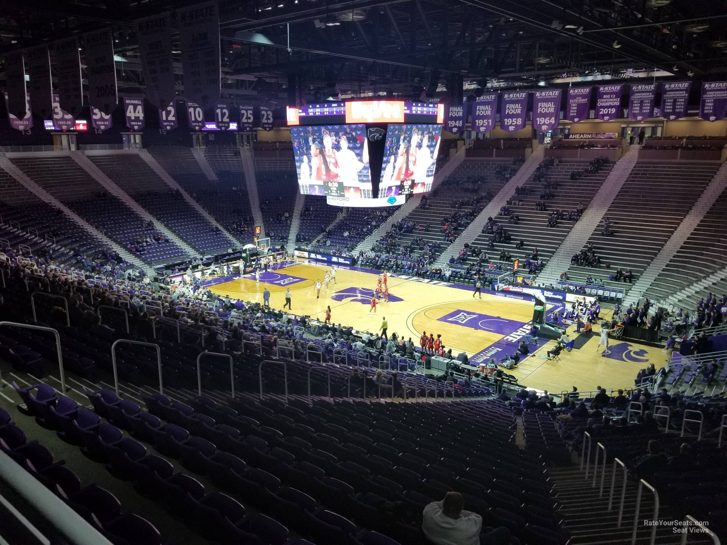 section 3, row 33 seat view  - bramlage coliseum