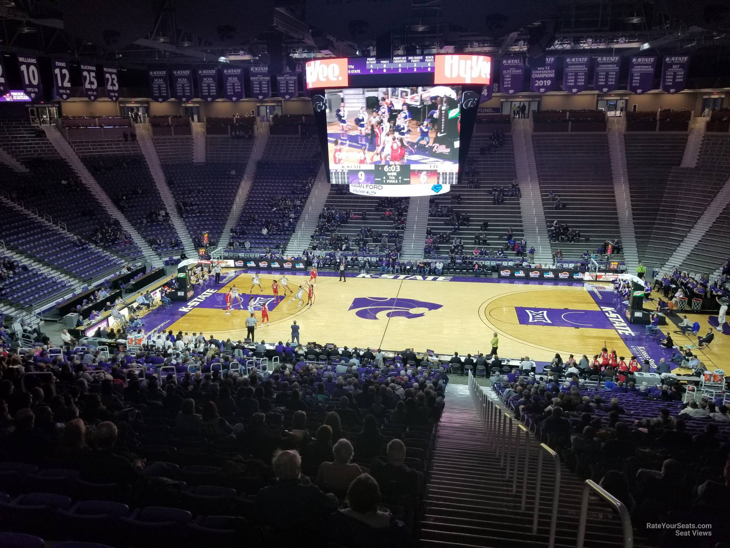 section 6, row 32 seat view  - bramlage coliseum