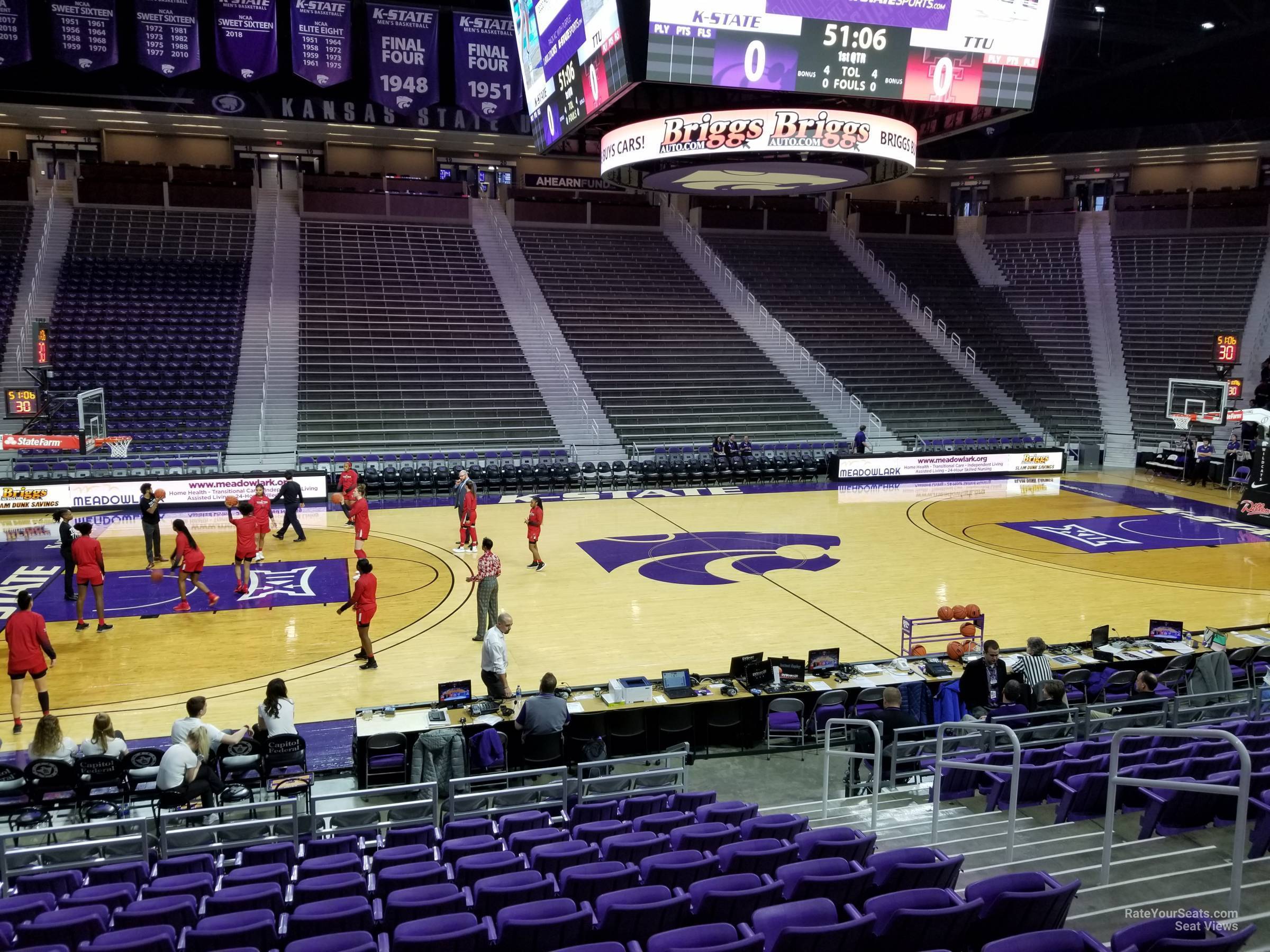 section 7, row 11 seat view  - bramlage coliseum