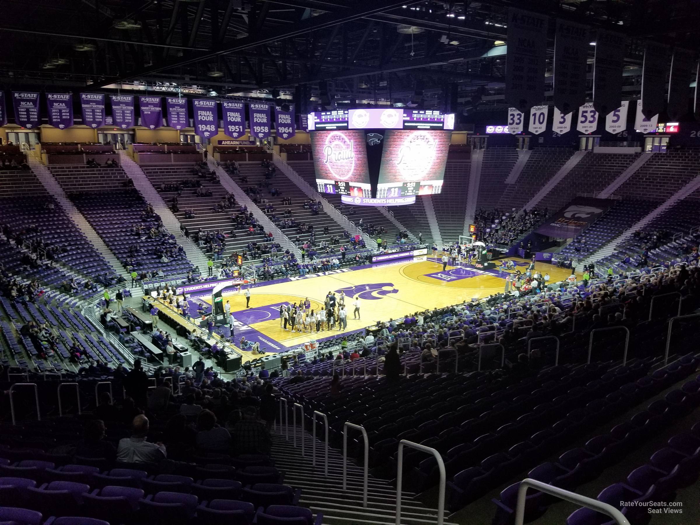 section 9, row 33 seat view  - bramlage coliseum