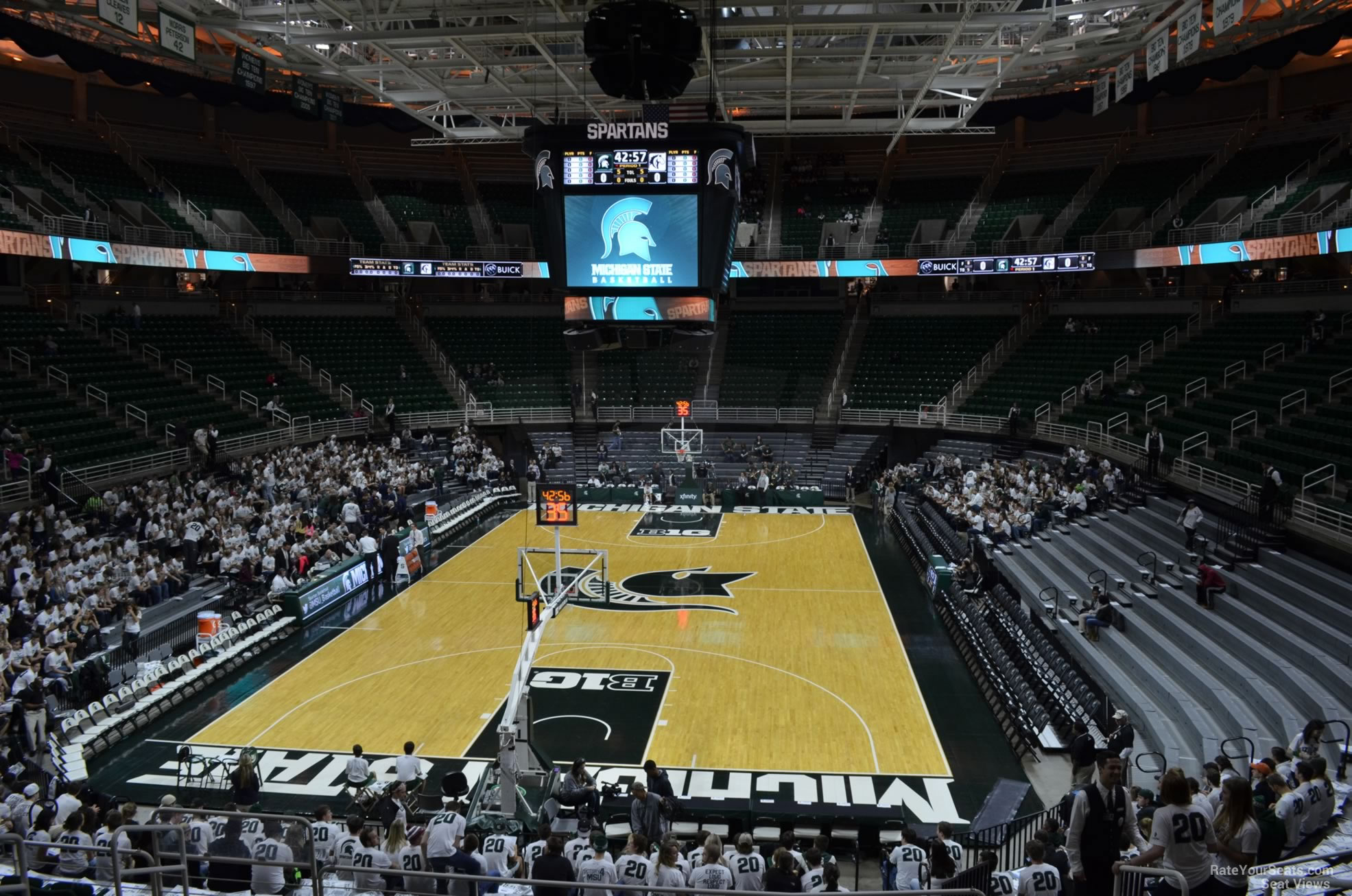 section 101, row 22 seat view  - breslin center