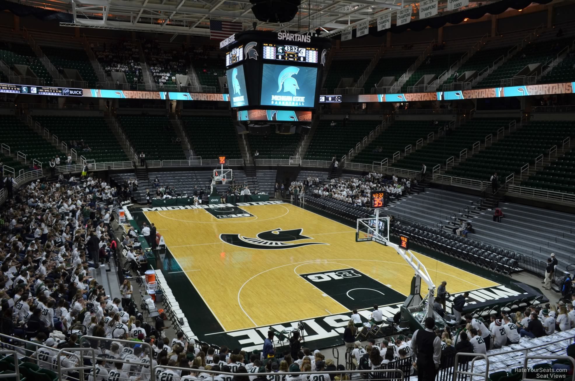 section 104, row 22 seat view  - breslin center