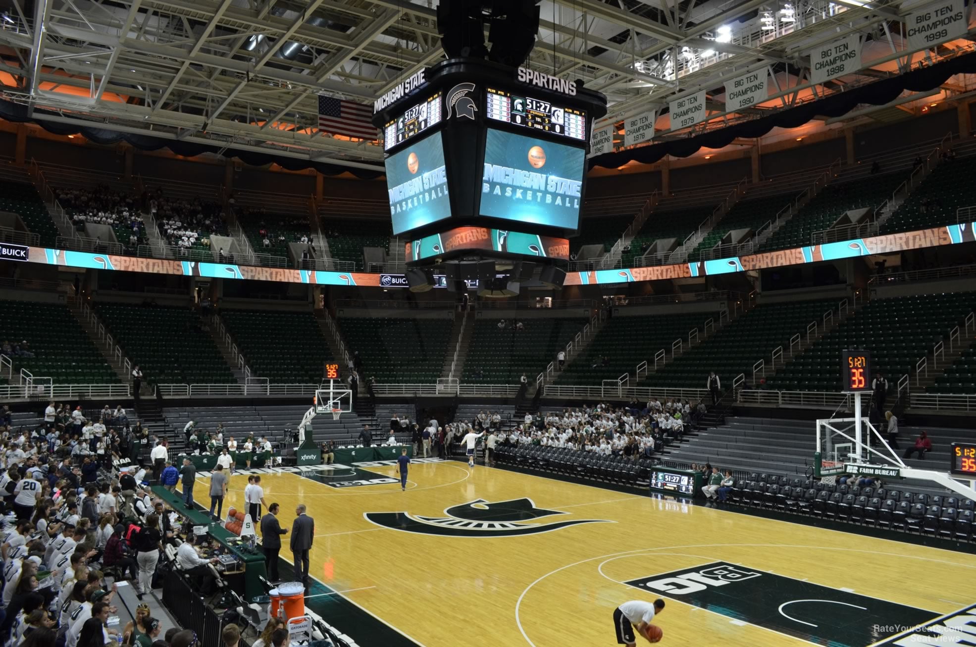 section 106, row 13 seat view  - breslin center