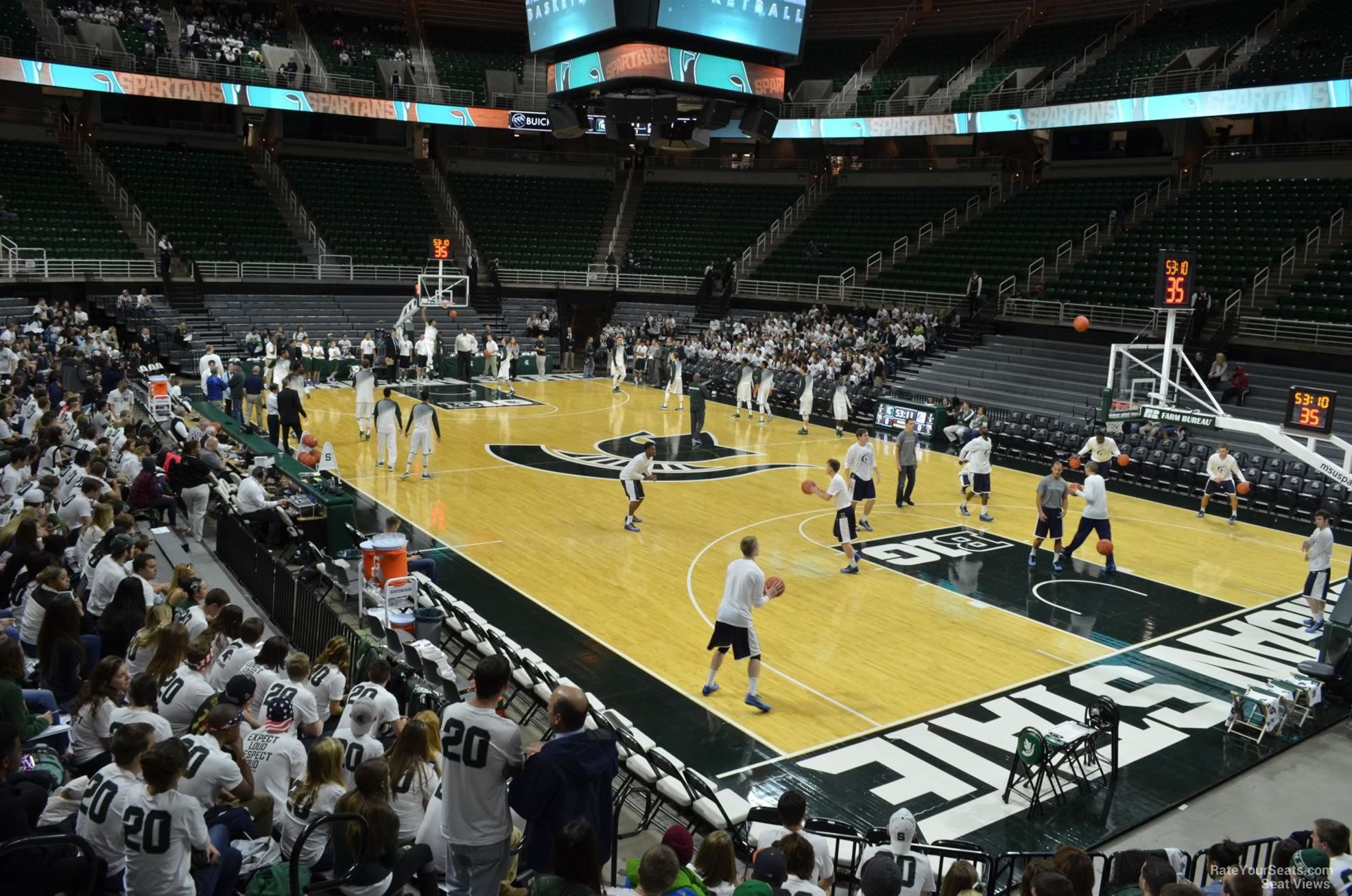 section 108, row 13 seat view  - breslin center