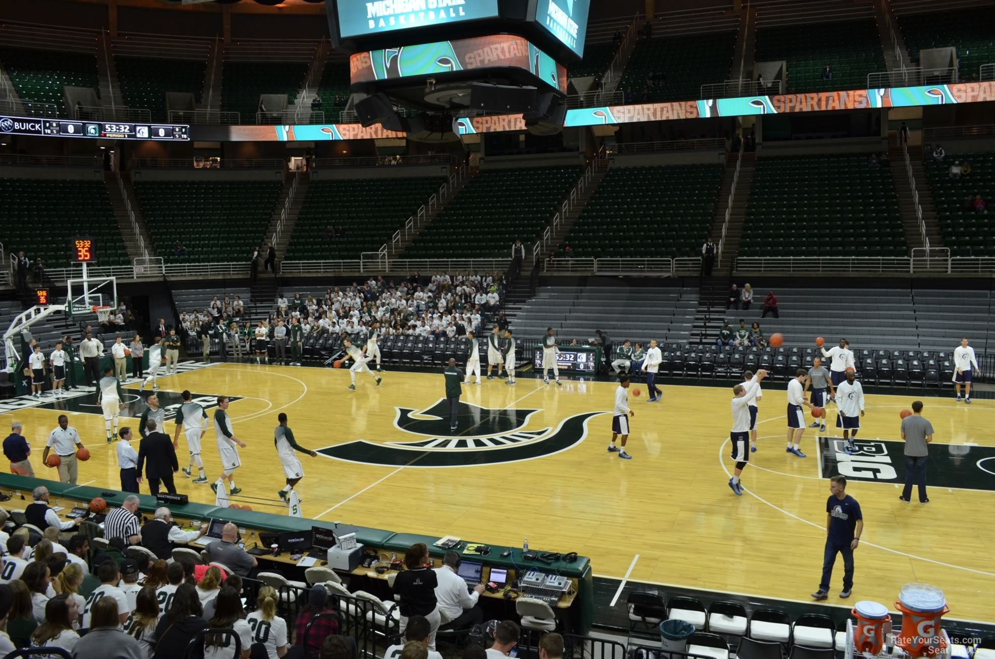 section 110, row 13 seat view  - breslin center