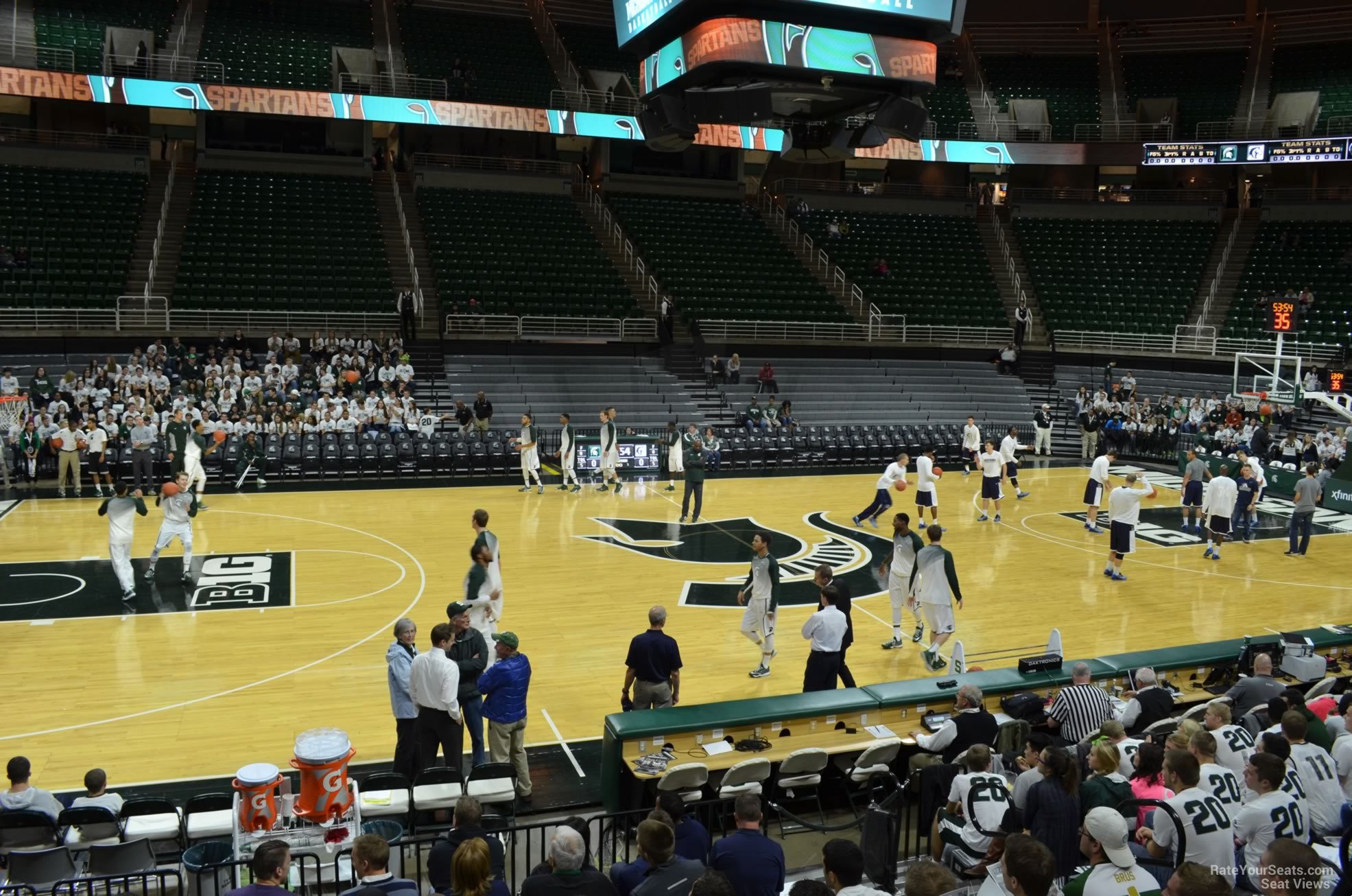 section 111, row 13 seat view  - breslin center